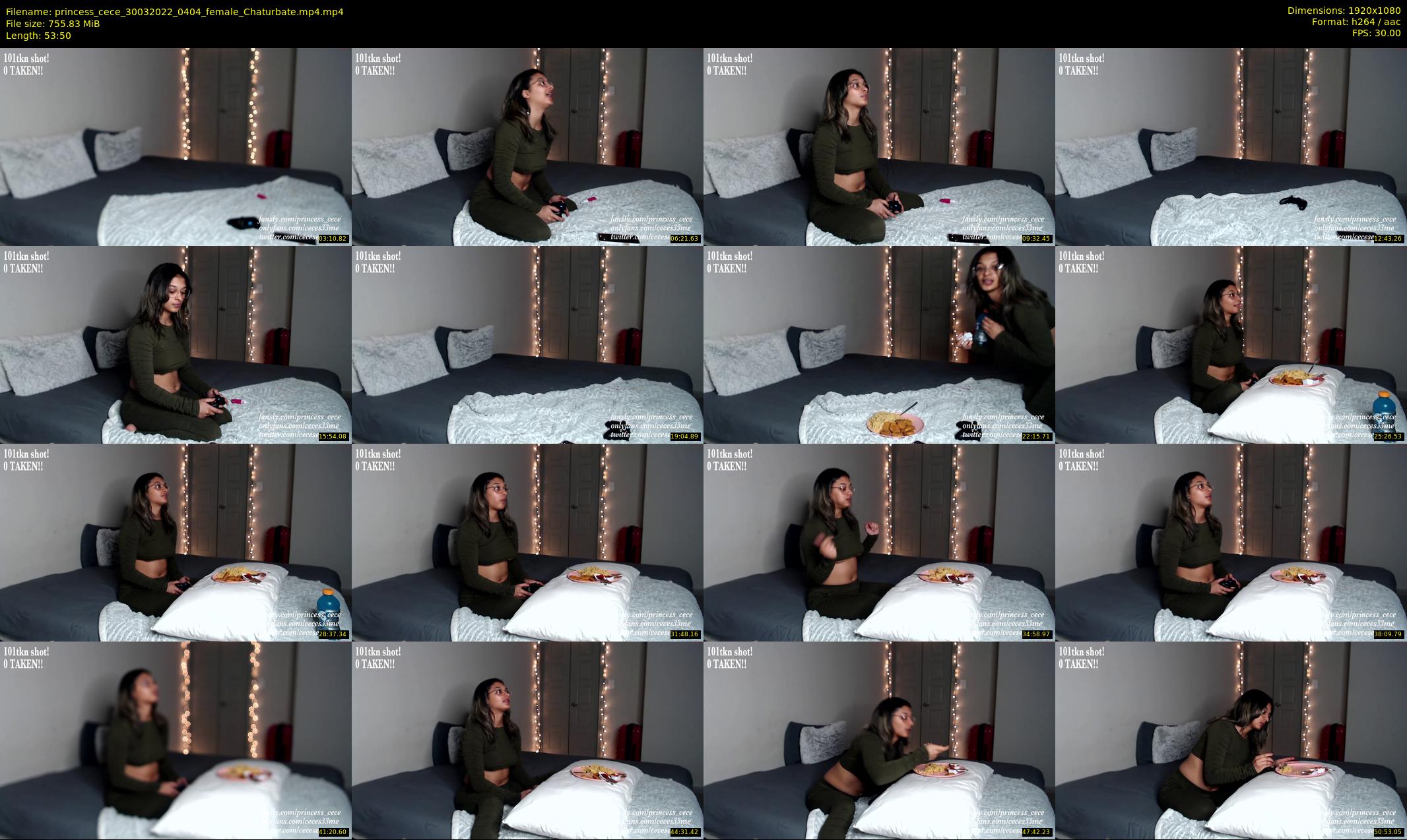 princess_cece — 54 minute Chaturbate female cam show recording, 1080p, Mar 30, 2022