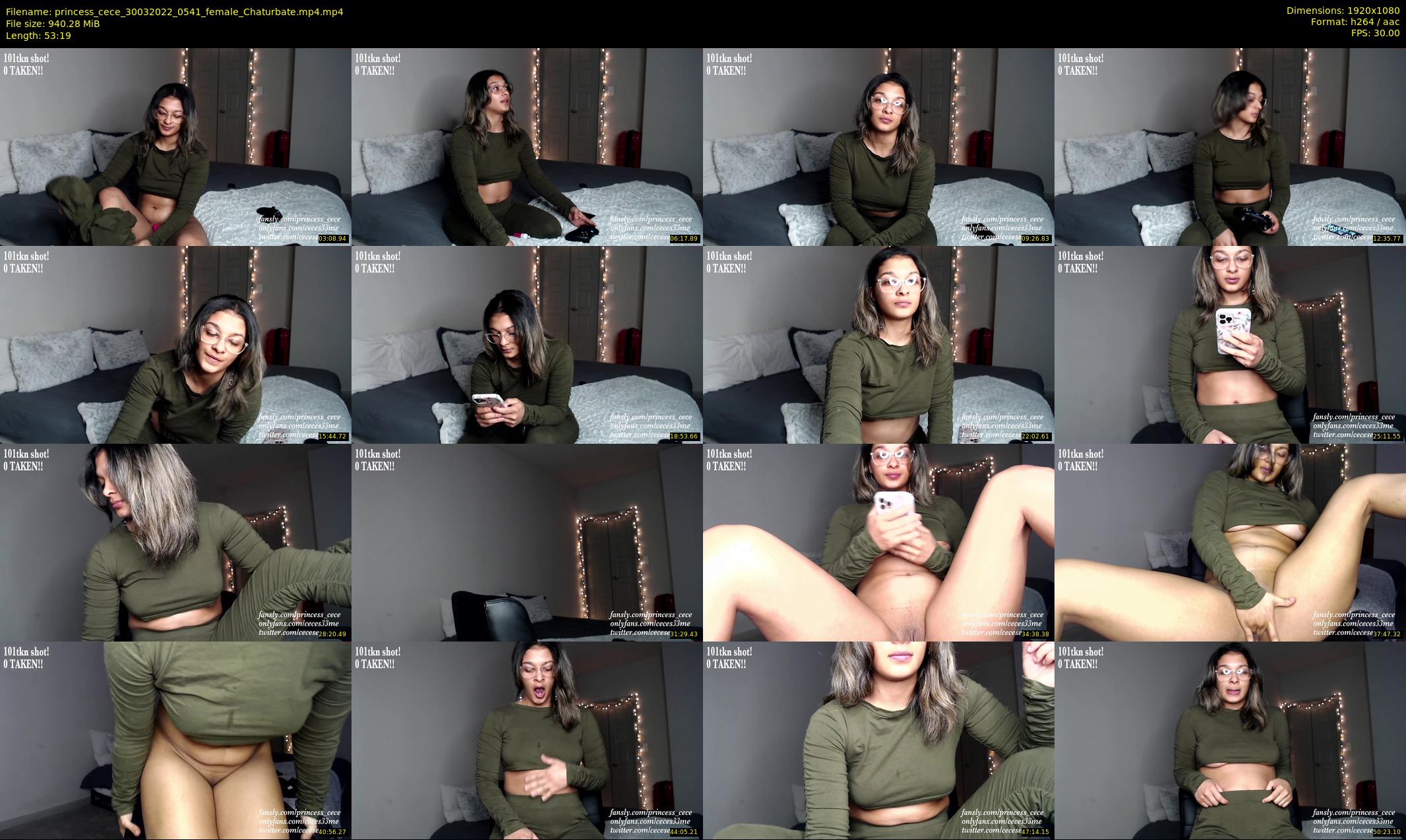 princess_cece — 54 minute Chaturbate female cam show recording, 1080p, Mar 30, 2022