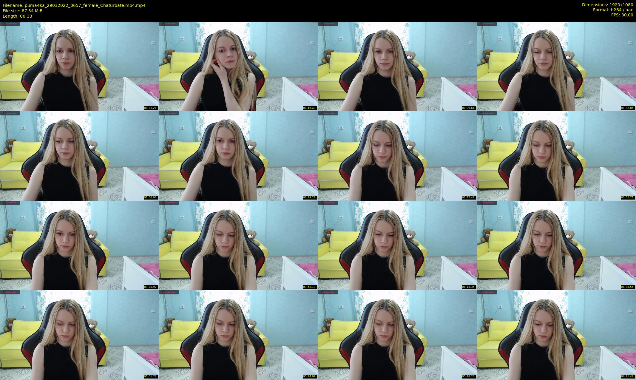 puma4ka — 7 minute Chaturbate female cam show recording, 1080p, Mar 29, 2022