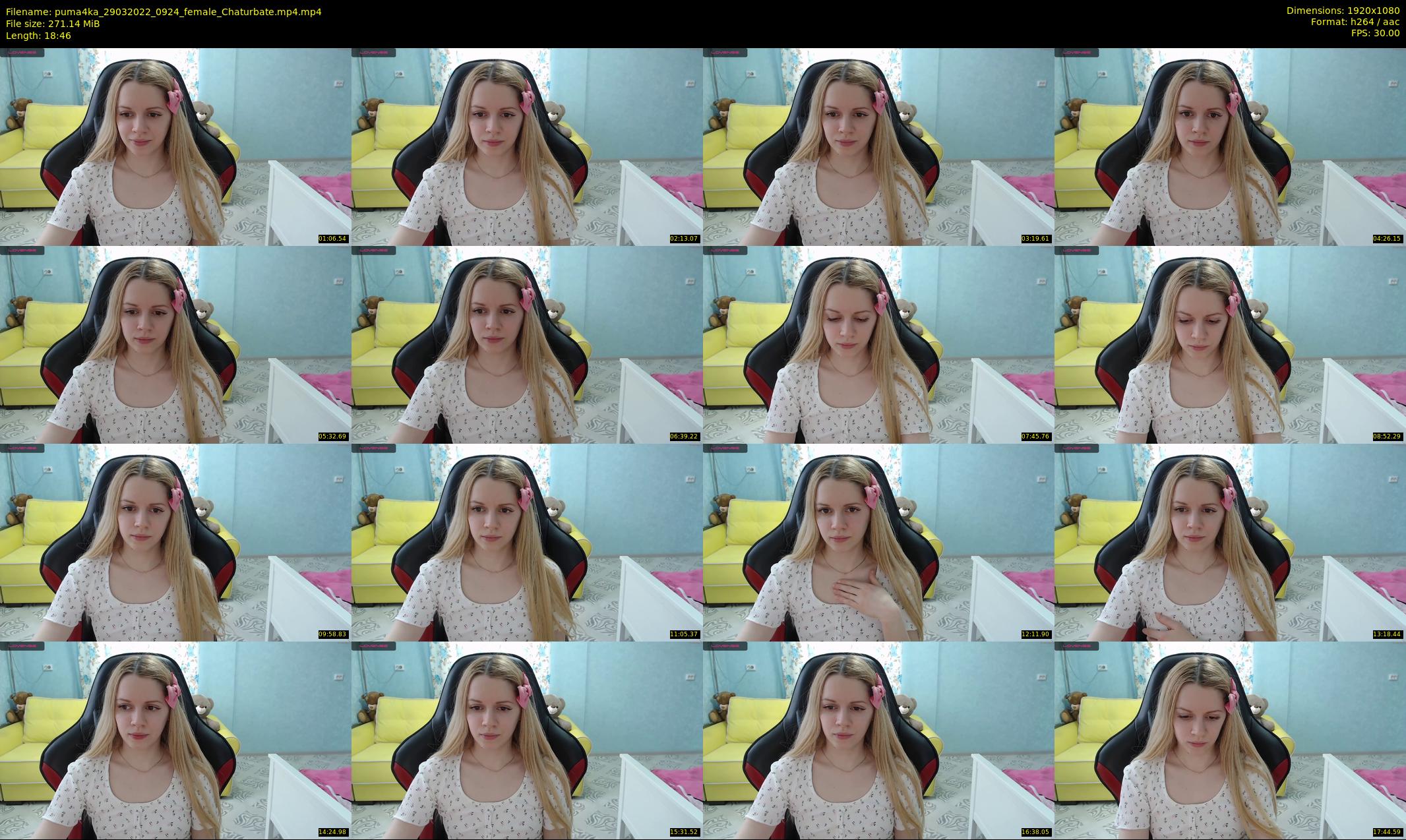 puma4ka — 19 minute Chaturbate female cam show recording, 1080p, Mar 29, 2022