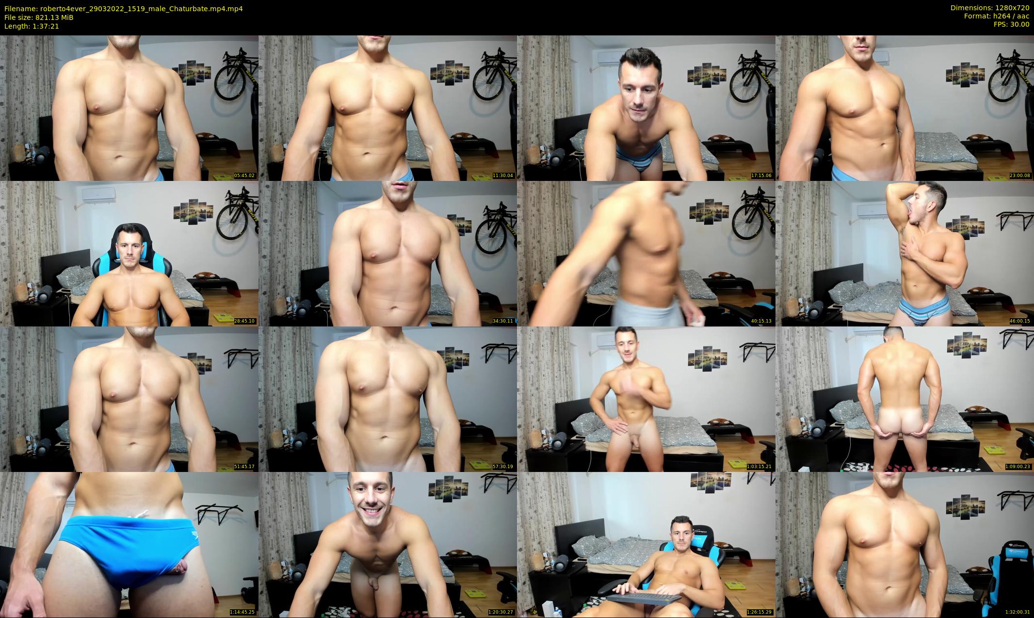 roberto4ever — 98 minute Chaturbate male cam show recording, 720p, Mar 29, 2022
