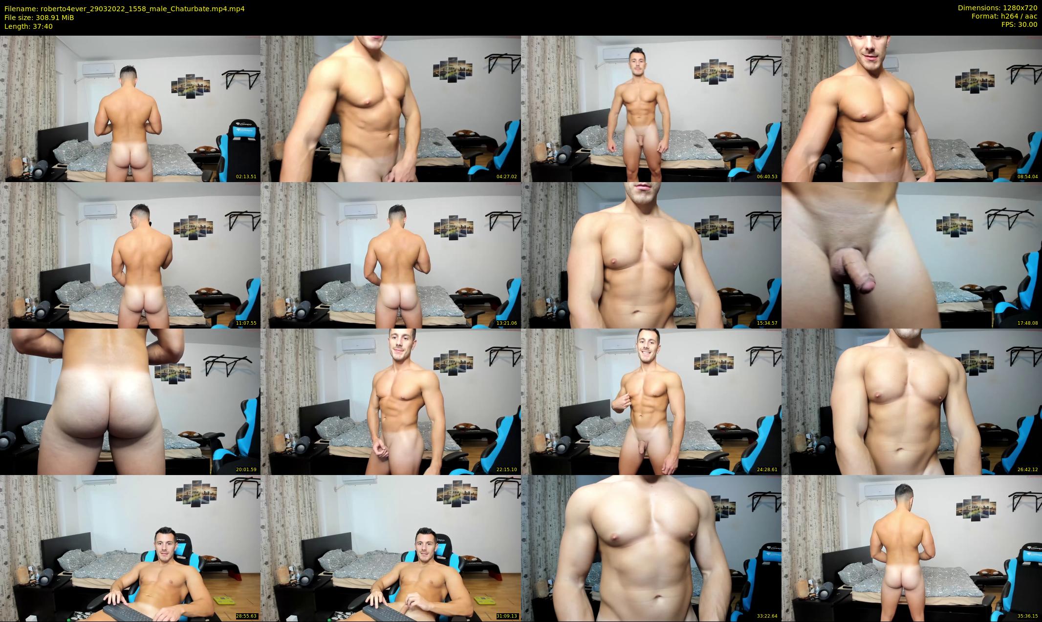 roberto4ever — 38 minute Chaturbate male cam show recording, 720p, Mar 29, 2022