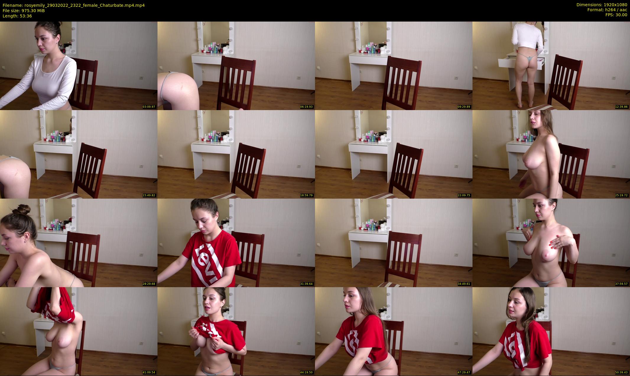 rosyemily — 54 minute Chaturbate female cam show recording, 1080p, Mar 29, 2022