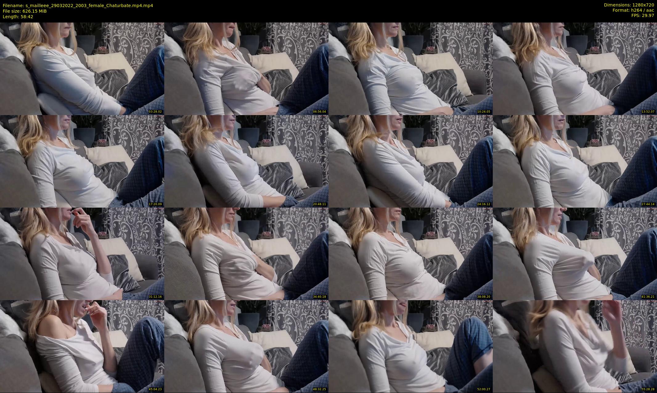 s_mailleee — 59 minute Chaturbate female cam show recording, 720p, Mar 29, 2022