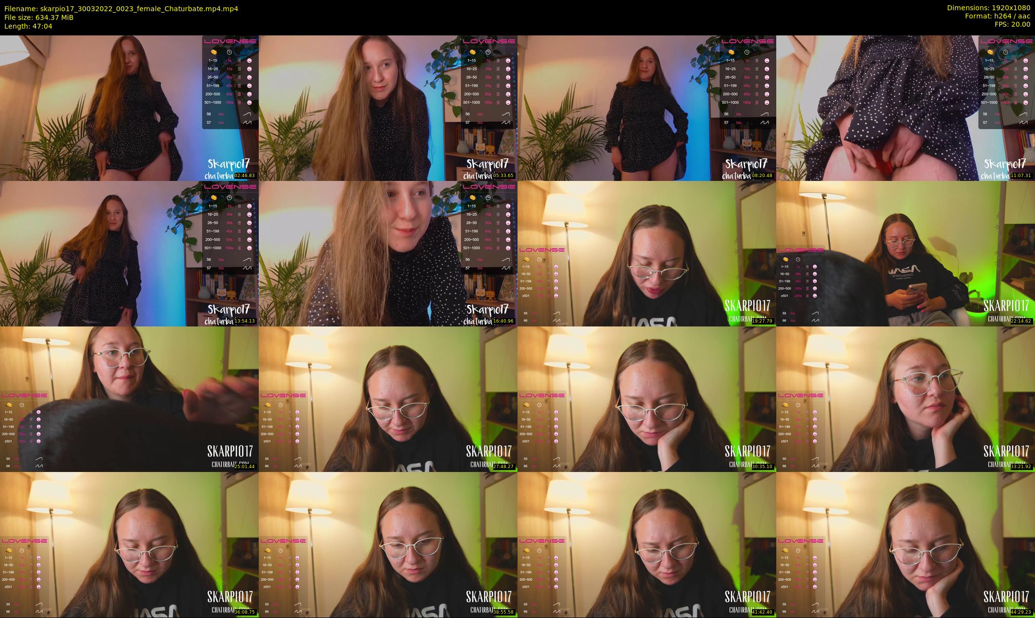 skarpio17 — 48 minute Chaturbate female cam show recording, 1080p, Mar 30, 2022