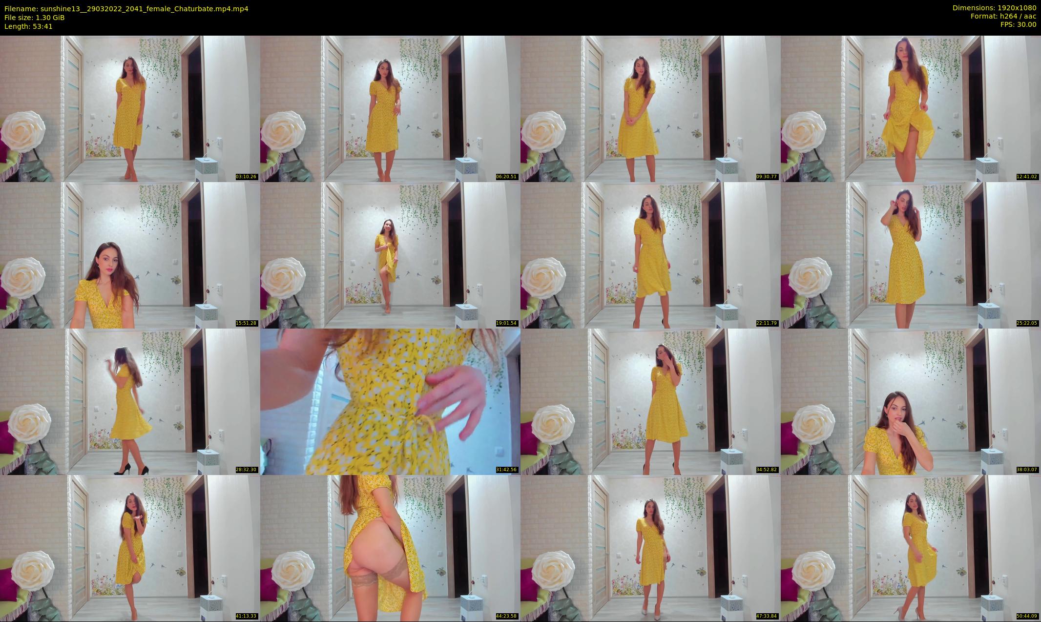 sunshine13_ — 54 minute Chaturbate female cam show recording, 1080p, Mar 29, 2022