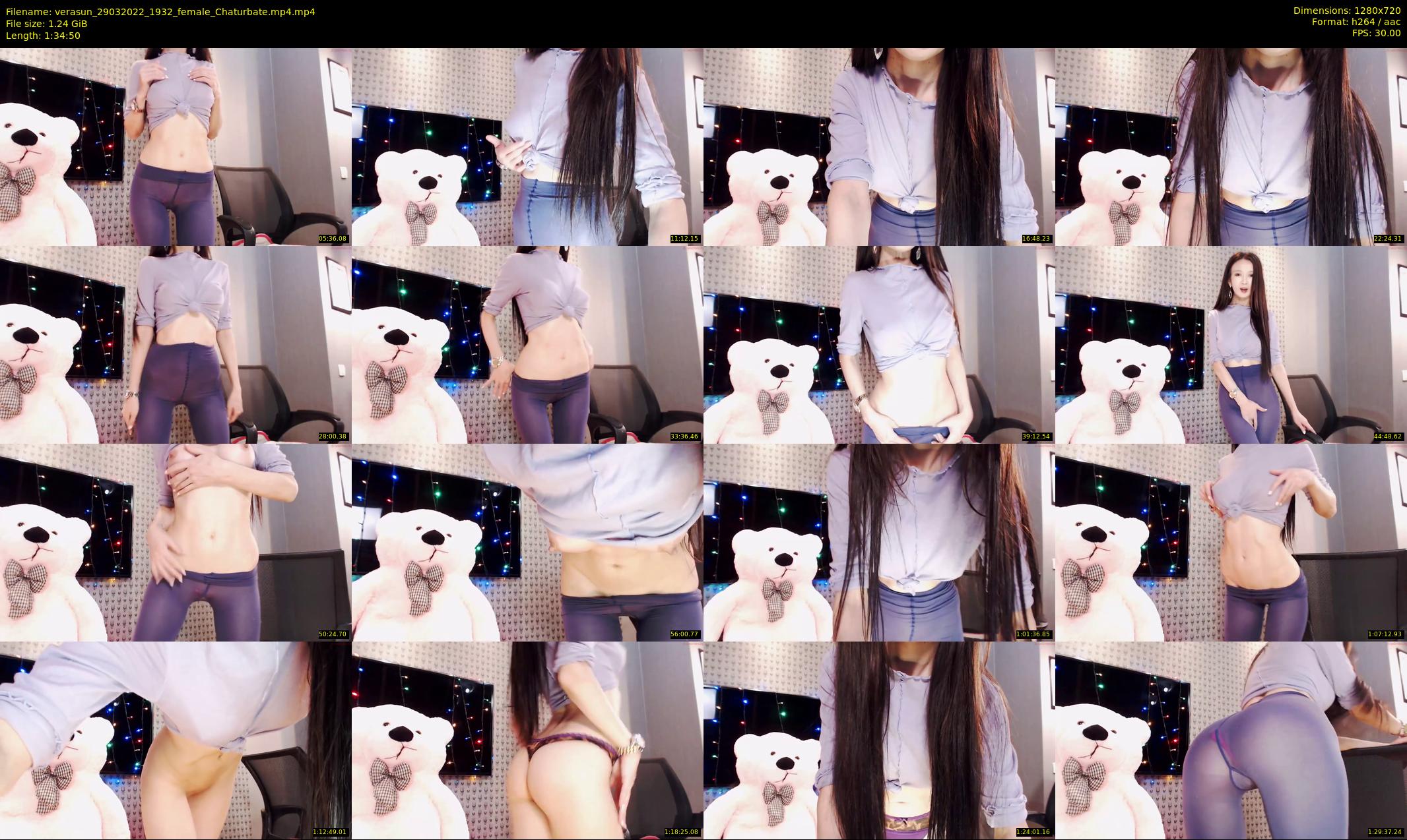 verasun — 95 minute Chaturbate female cam show recording, 720p, Mar 29, 2022