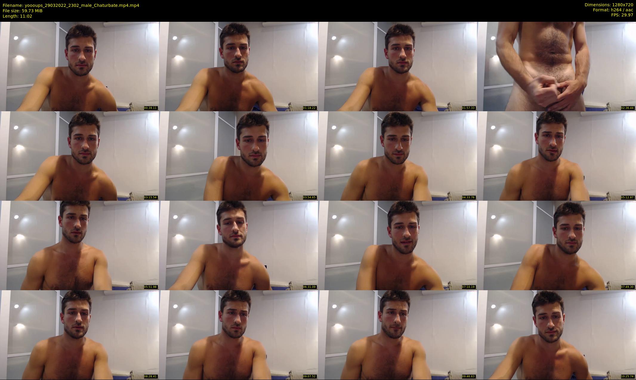 yoooups — 12 minute Chaturbate male cam show recording, 720p, Mar 29, 2022