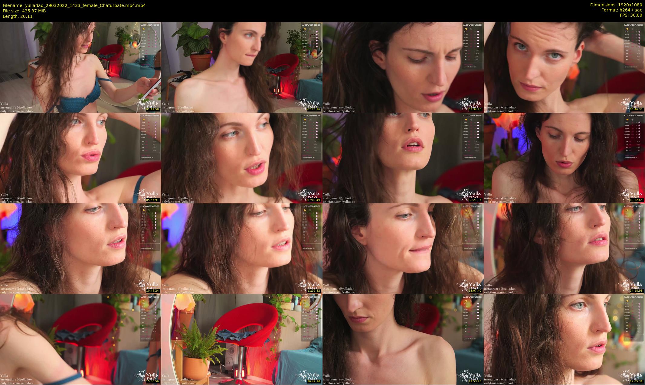 yulladao — 21 minute Chaturbate female cam show recording, 1080p, Mar 29, 2022