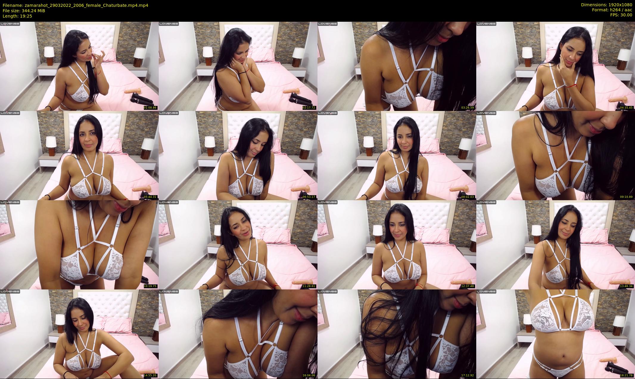 zamarahot — 20 minute Chaturbate female cam show recording, 1080p, Mar 29, 2022