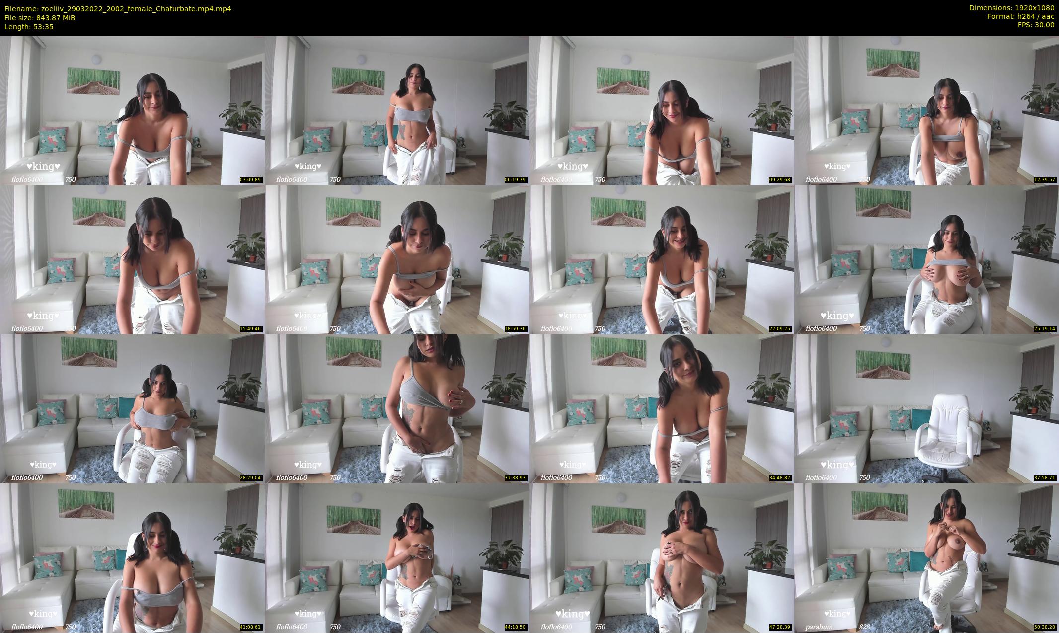 zoeliiv — 54 minute Chaturbate female cam show recording, 1080p, Mar 29, 2022