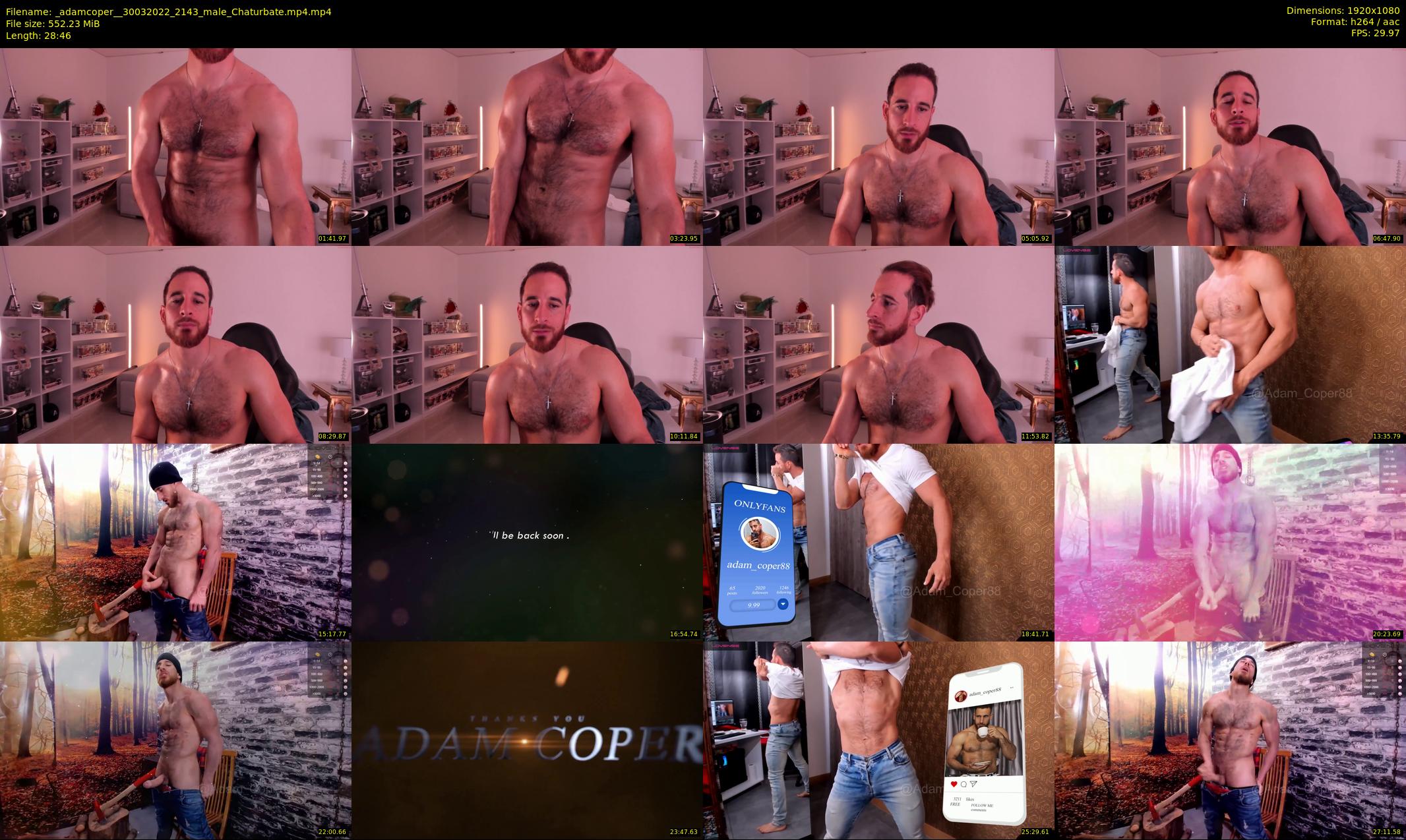 _adamcoper_ — 29 minute Chaturbate male cam show recording, 1080p, Mar 30, 2022