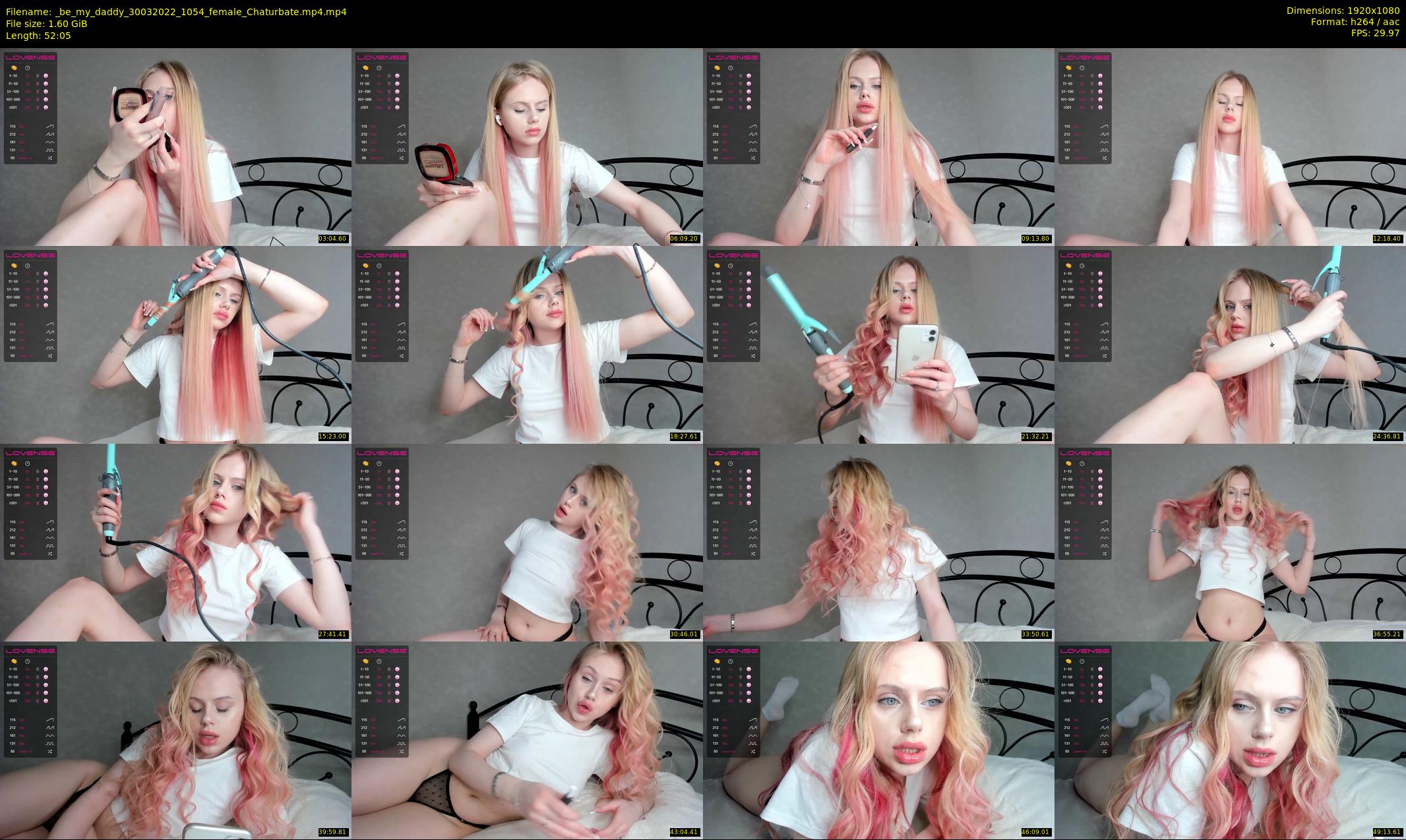 _be_my_daddy — 53 minute Chaturbate female cam show recording, 1080p, Mar 30, 2022