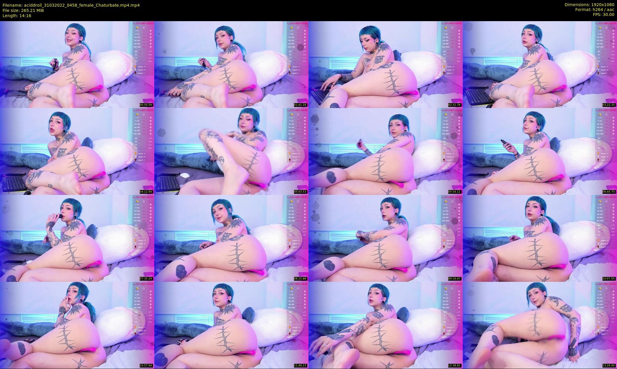 aciddroll — 15 minute Chaturbate female cam show recording, 1080p, Mar 31, 2022