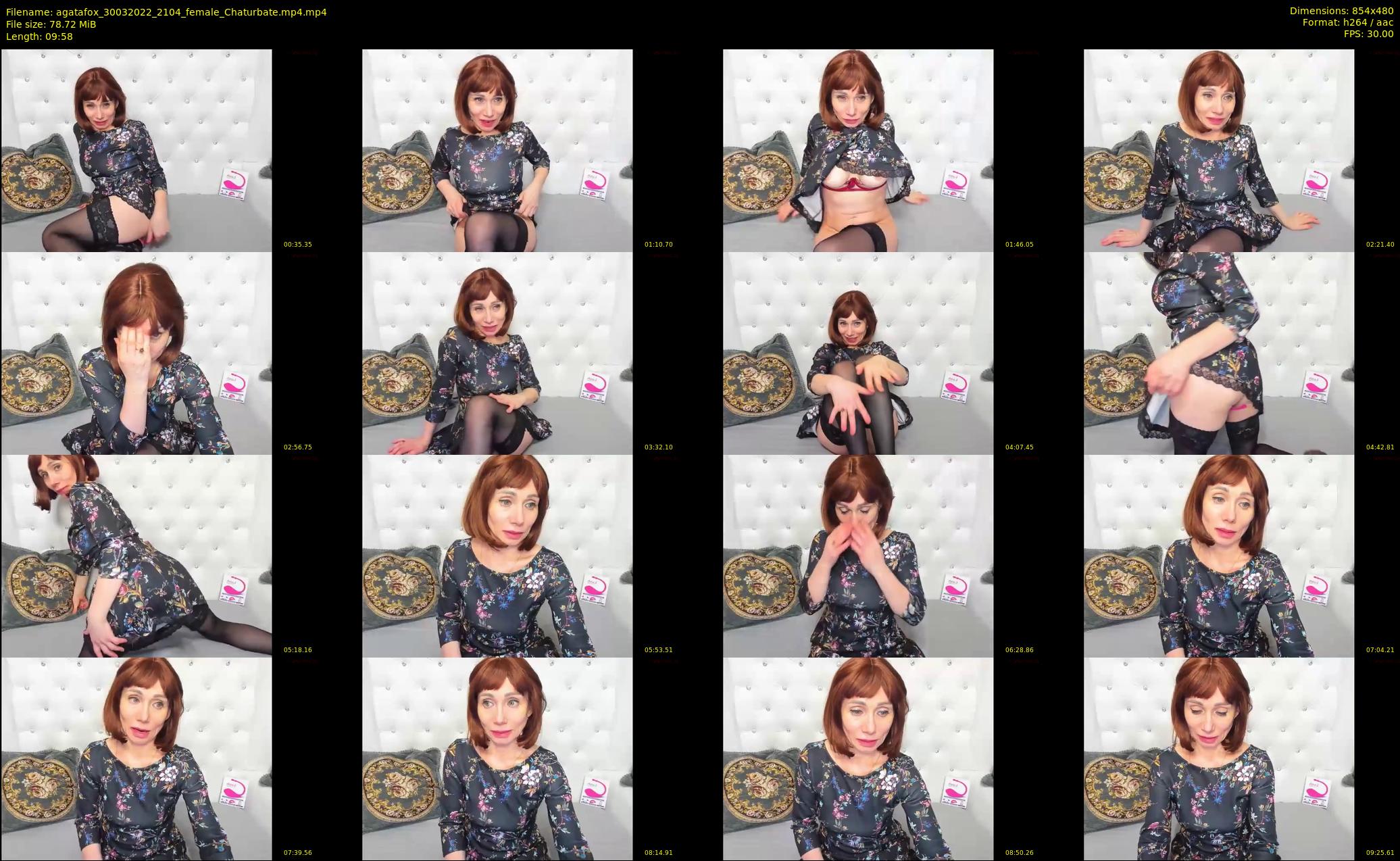 agatafox — 10 minute Chaturbate female cam show recording, 480p, Mar 30, 2022