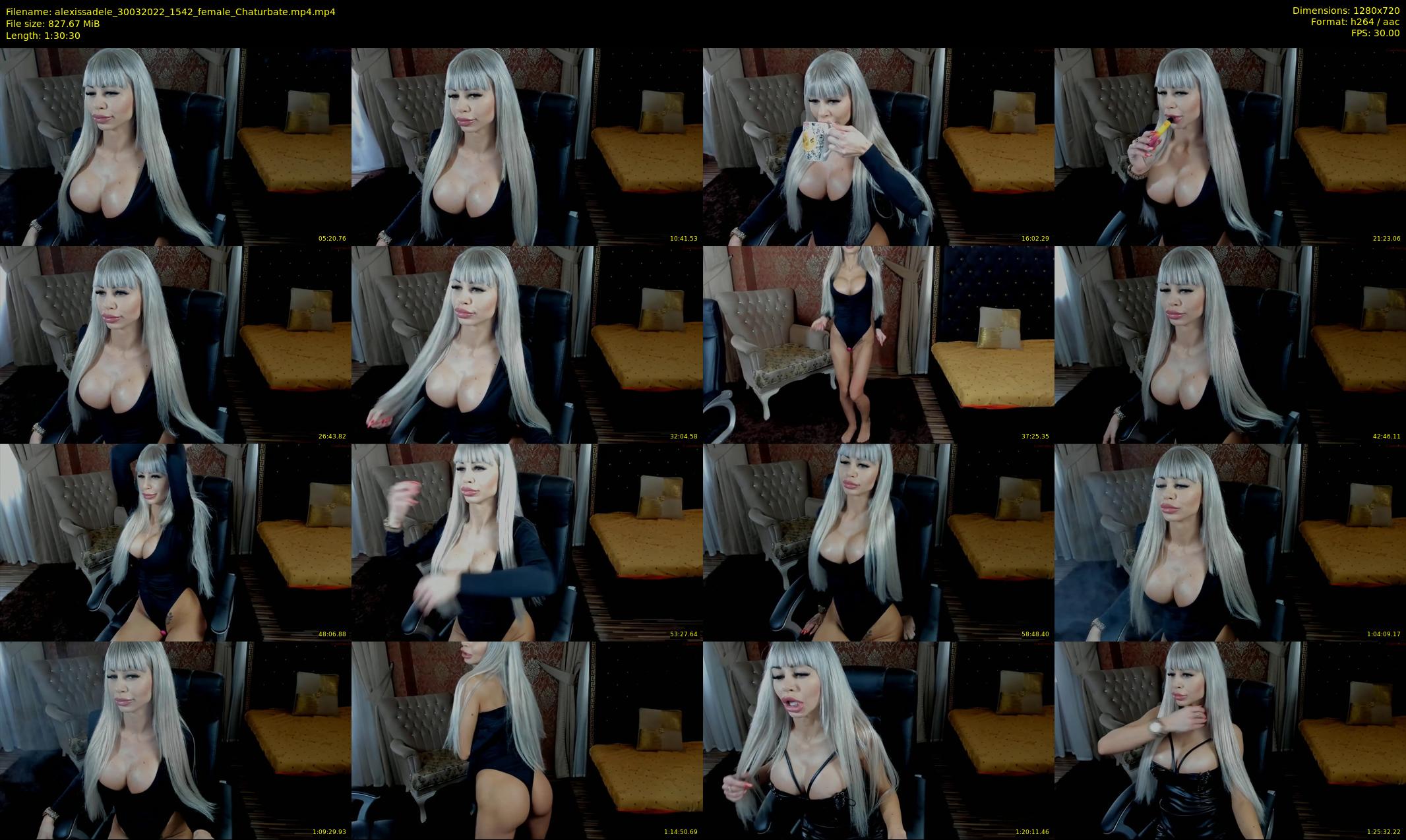 alexissadele — 91 minute Chaturbate female cam show recording, 720p, Mar 30, 2022
