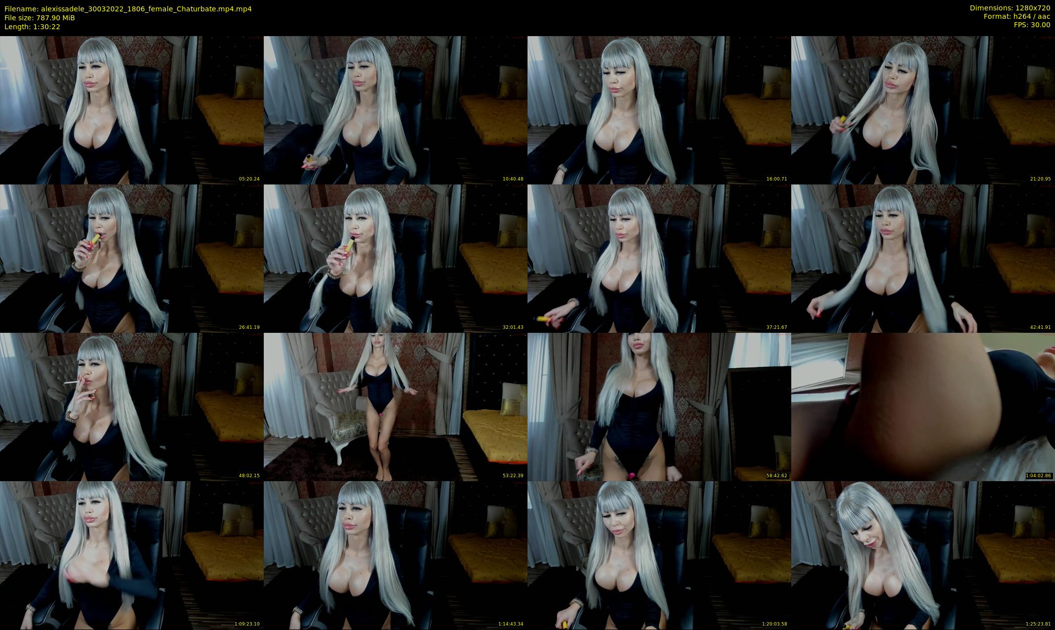 alexissadele — 91 minute Chaturbate female cam show recording, 720p, Mar 30, 2022