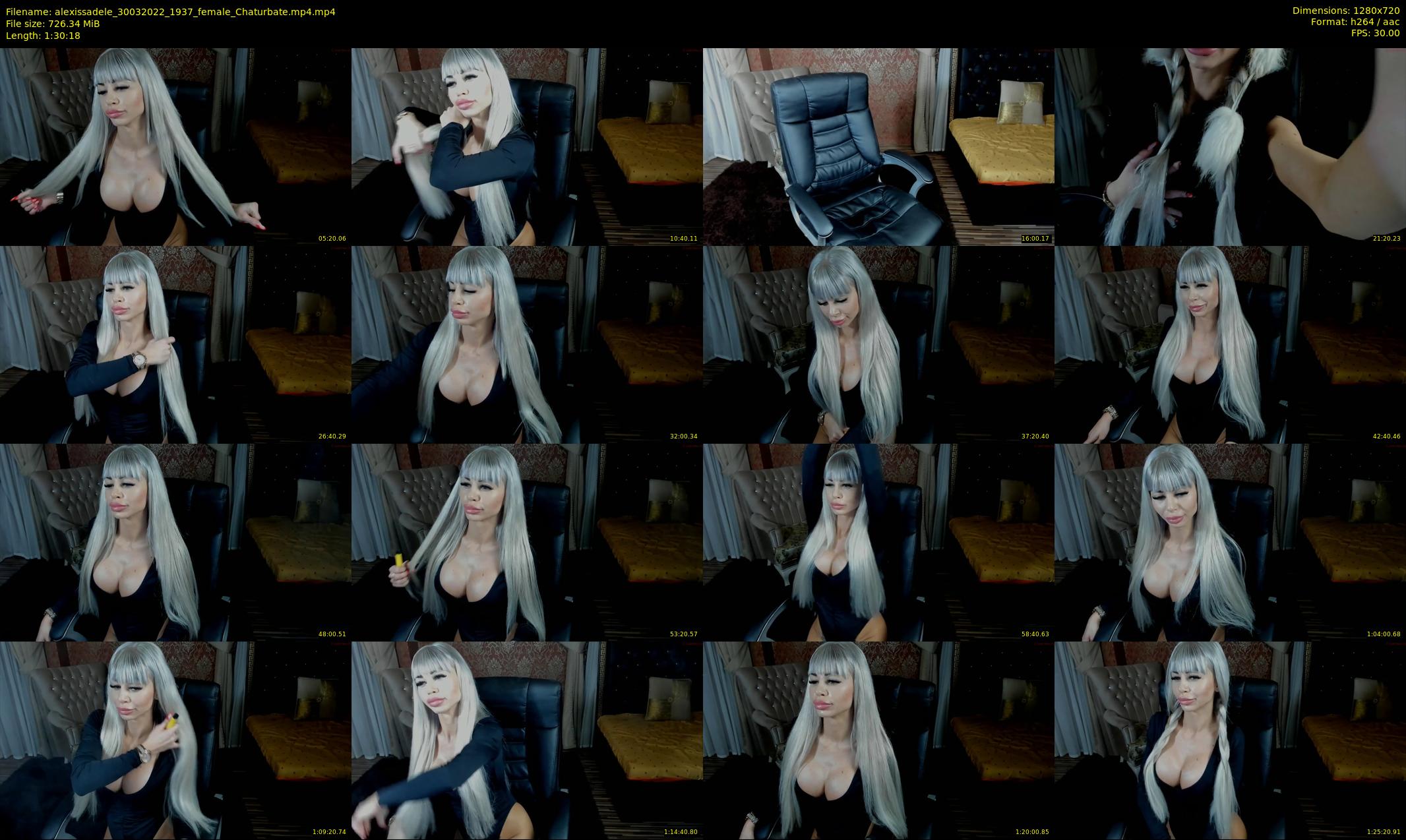 alexissadele — 91 minute Chaturbate female cam show recording, 720p, Mar 30, 2022