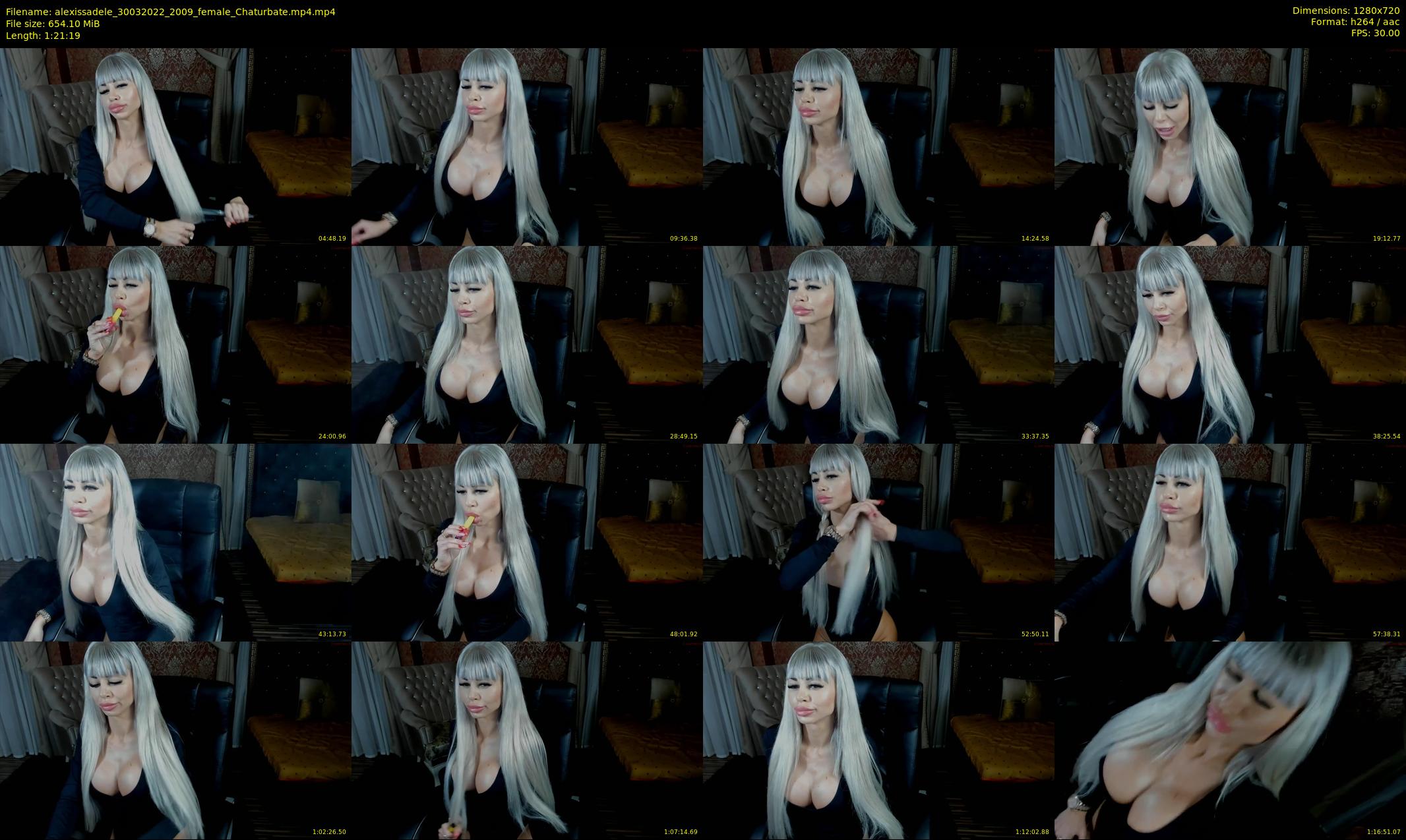 alexissadele — 82 minute Chaturbate female cam show recording, 720p, Mar 30, 2022