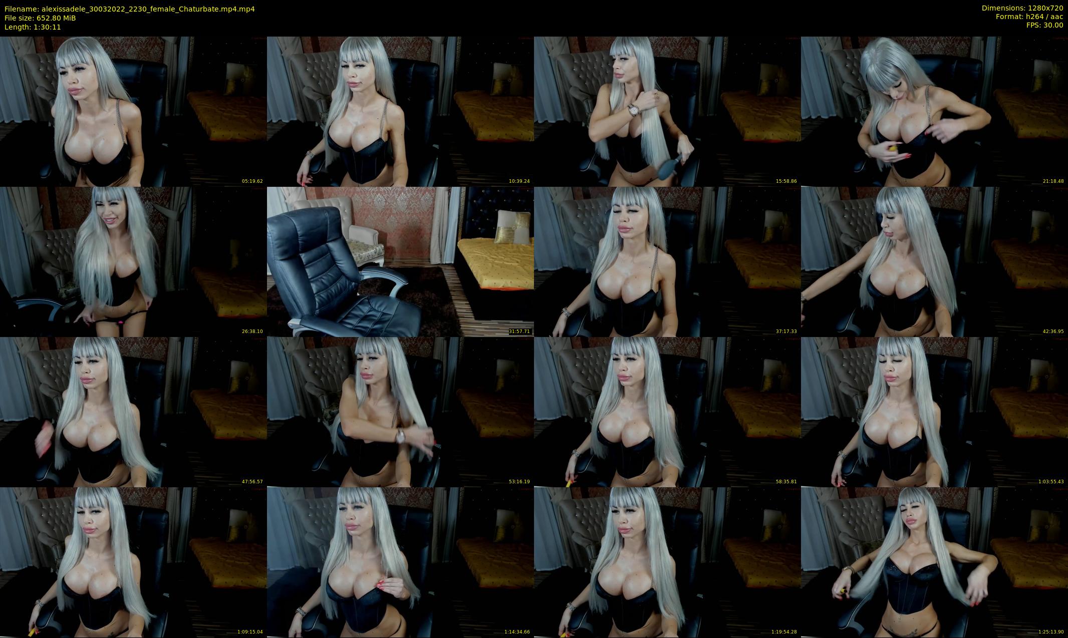 alexissadele — 91 minute Chaturbate female cam show recording, 720p, Mar 30, 2022