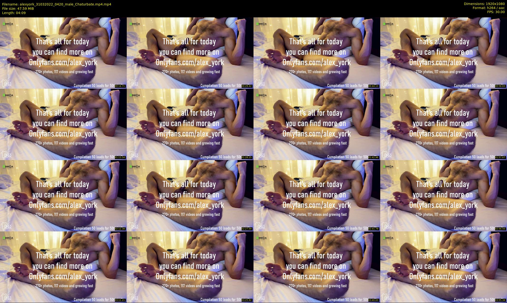 alexyork — 5 minute Chaturbate male cam show recording, 1080p, Mar 31, 2022