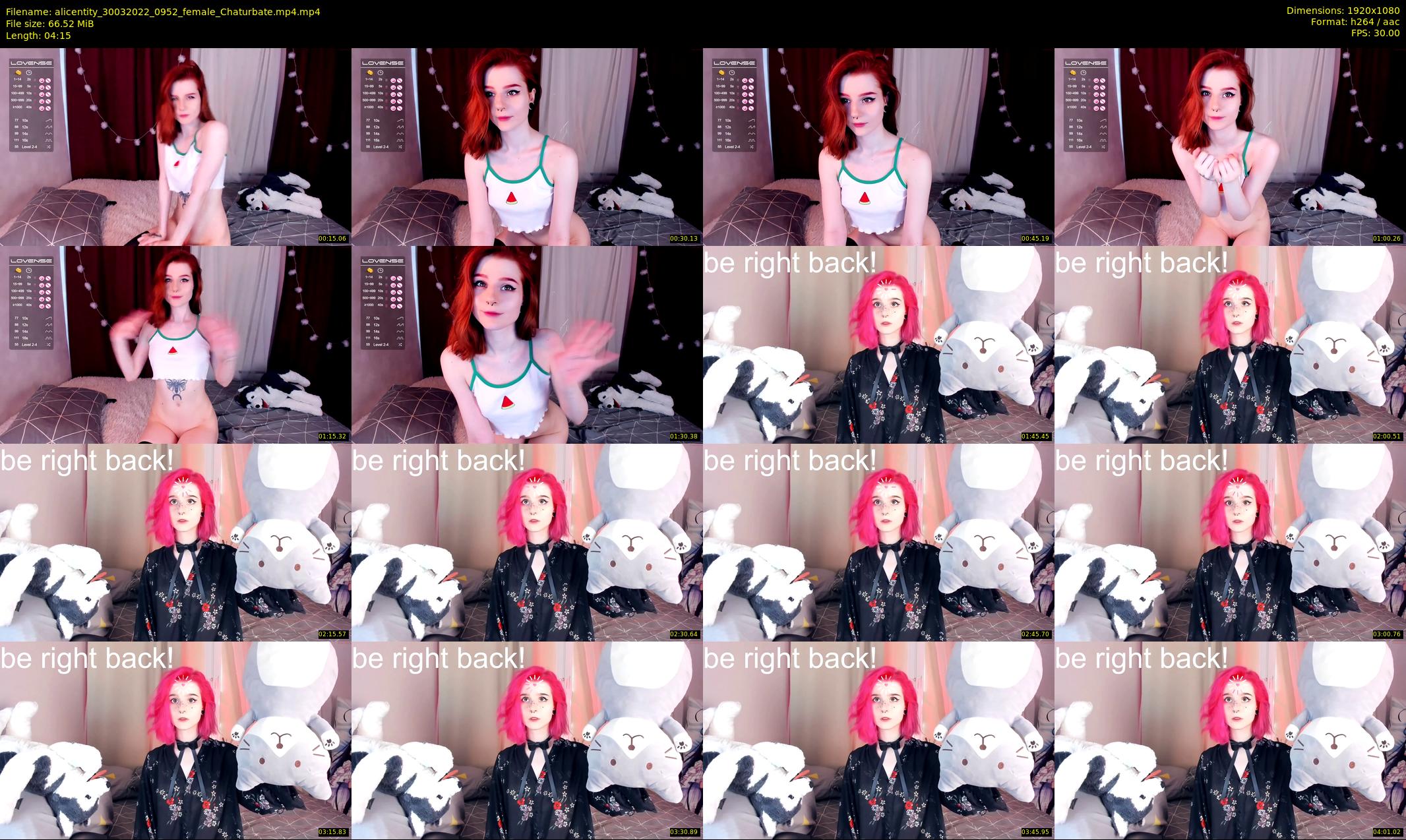 alicentity — 5 minute Chaturbate female cam show recording, 1080p, Mar 30, 2022