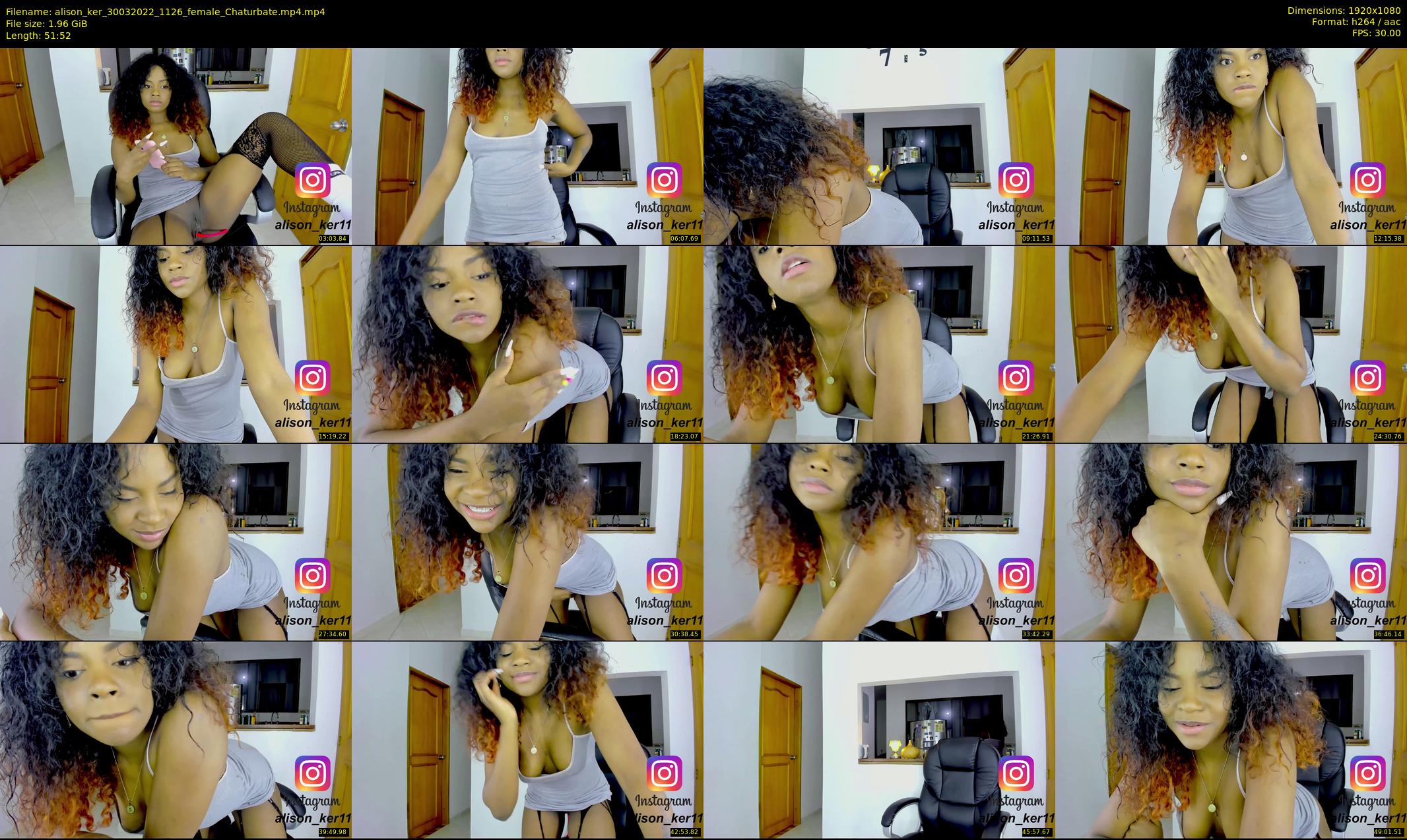 alison_ker — 52 minute Chaturbate female cam show recording, 1080p, Mar 30, 2022