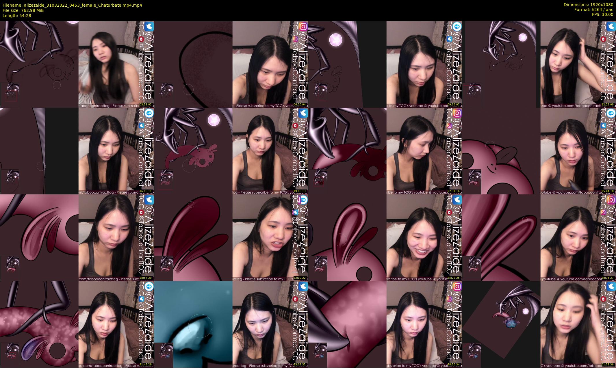 alizezaide — 55 minute Chaturbate female cam show recording, 1080p, Mar 31, 2022