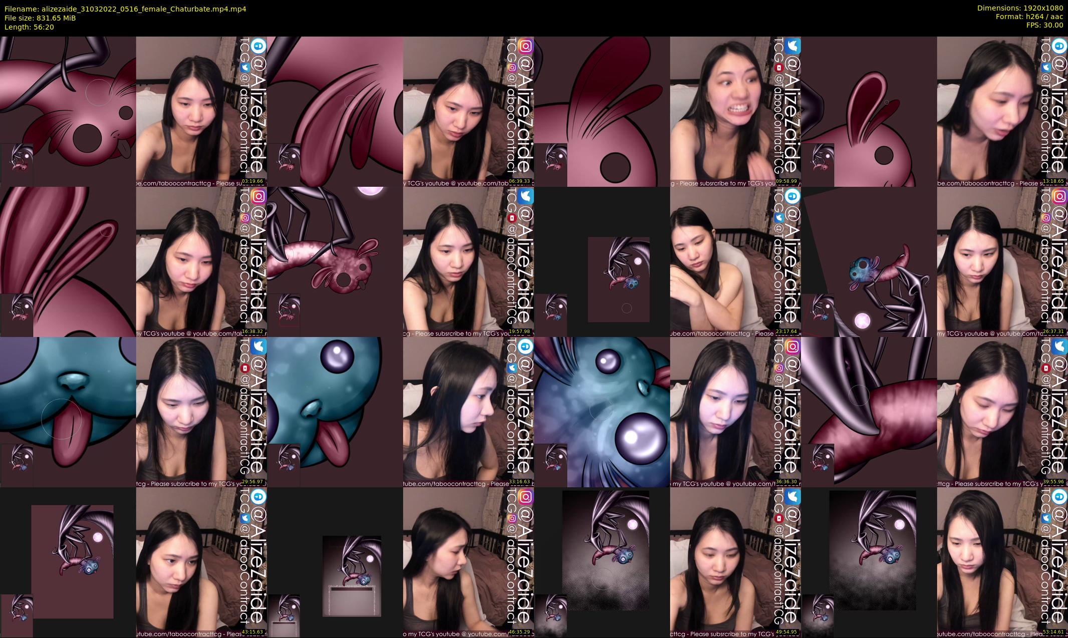 alizezaide — 57 minute Chaturbate female cam show recording, 1080p, Mar 31, 2022
