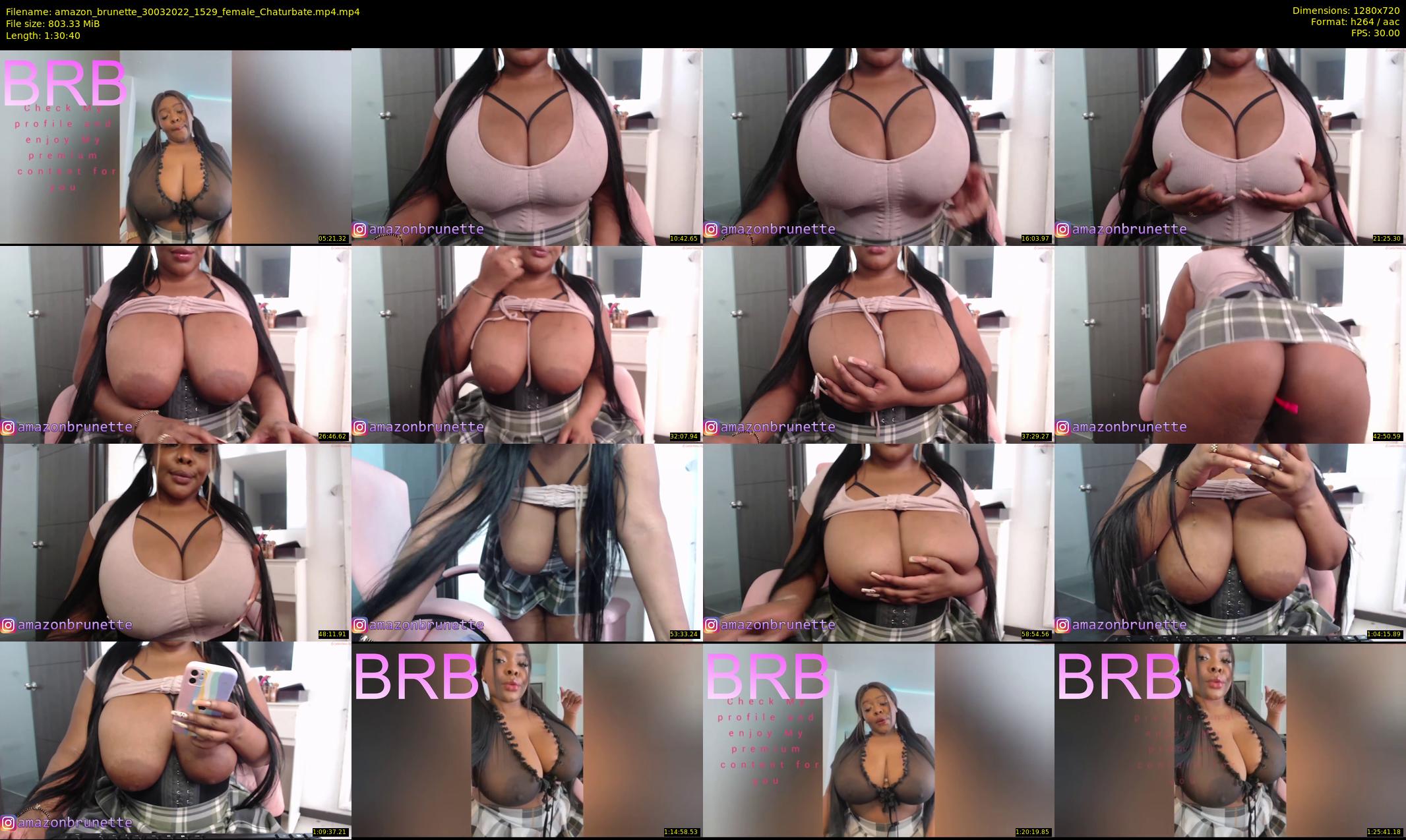 amazon_brunette — 91 minute Chaturbate female cam show recording, 720p, Mar 30, 2022