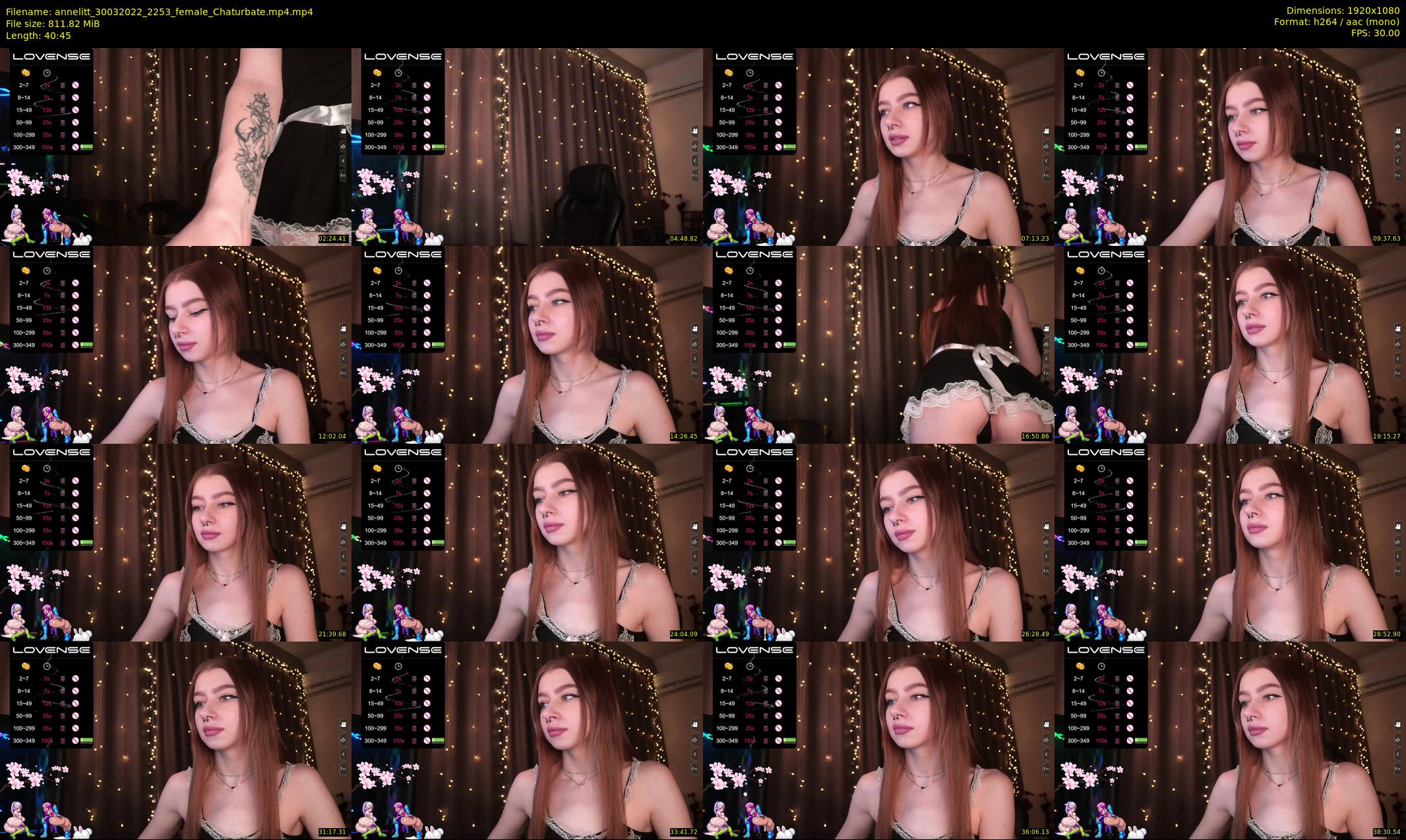 annelitt — 41 minute Chaturbate female cam show recording, 1080p, Mar 30, 2022