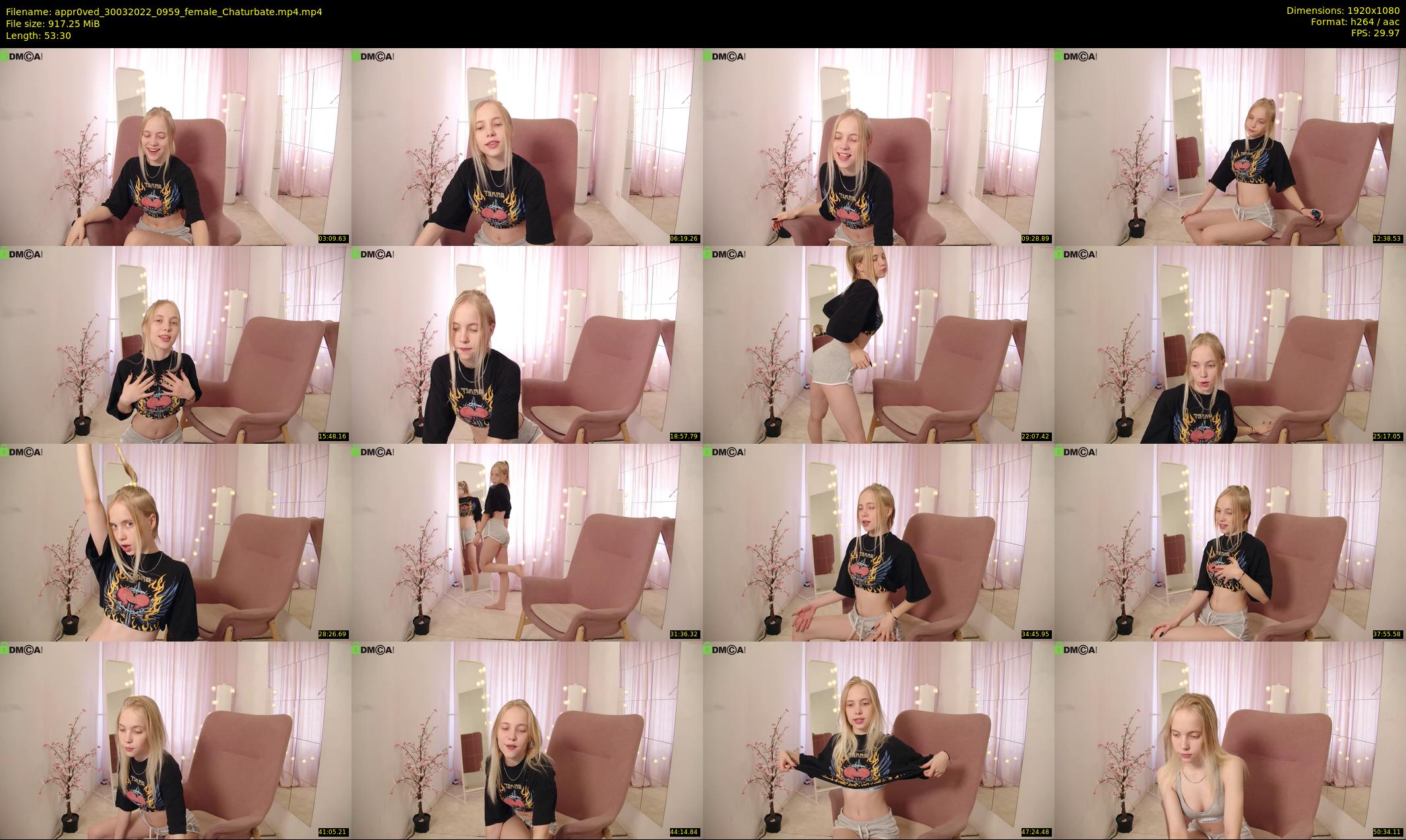 appr0ved — 54 minute Chaturbate female cam show recording, 1080p, Mar 30, 2022