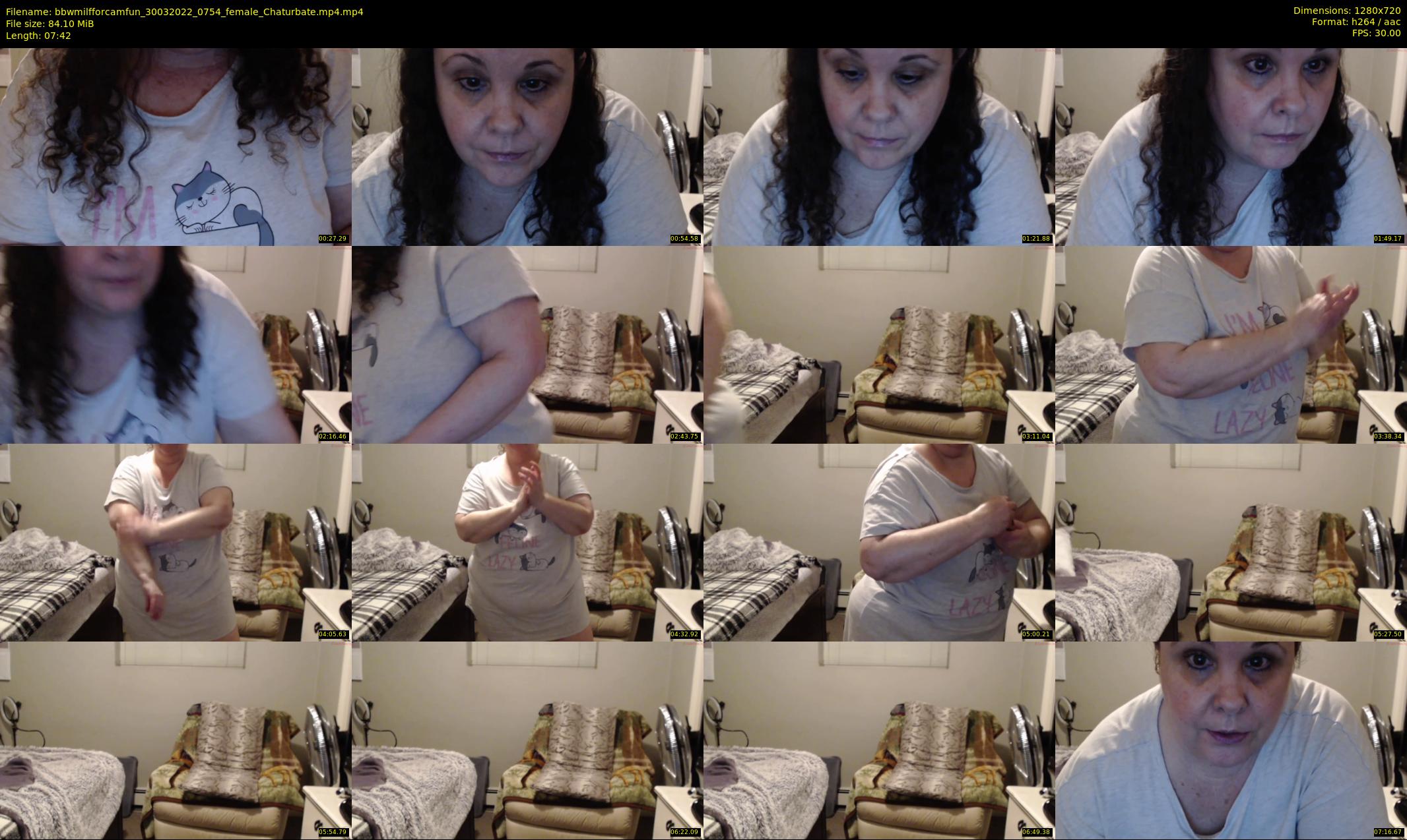 bbwmilfforcamfun — 8 minute Chaturbate female cam show recording, 720p, Mar 30, 2022