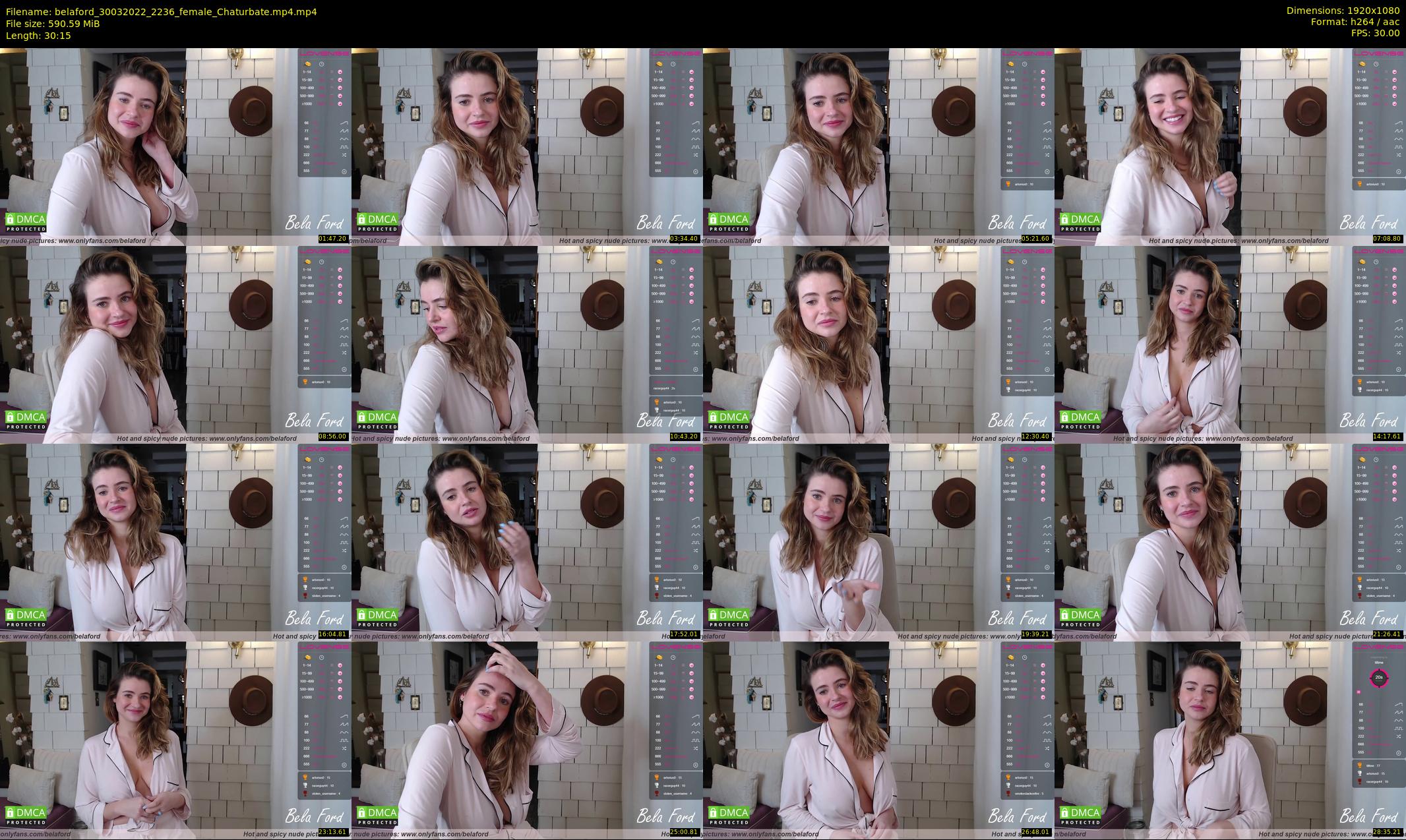 belaford — 31 minute Chaturbate female cam show recording, 1080p, Mar 30, 2022