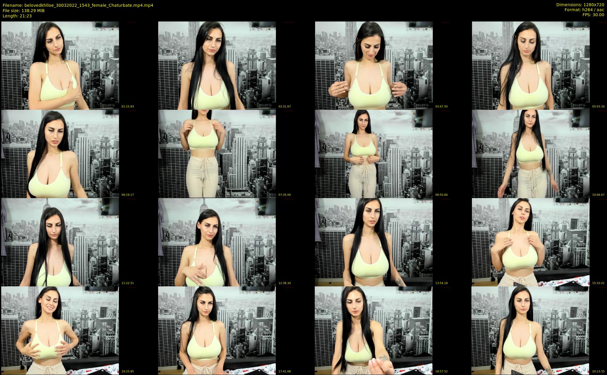belovedkhlloe — 22 minute Chaturbate female cam show recording, 720p, Mar 30, 2022