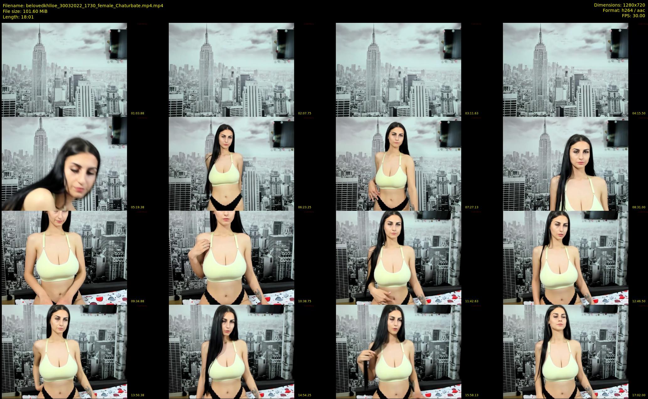 belovedkhlloe — 19 minute Chaturbate female cam show recording, 720p, Mar 30, 2022