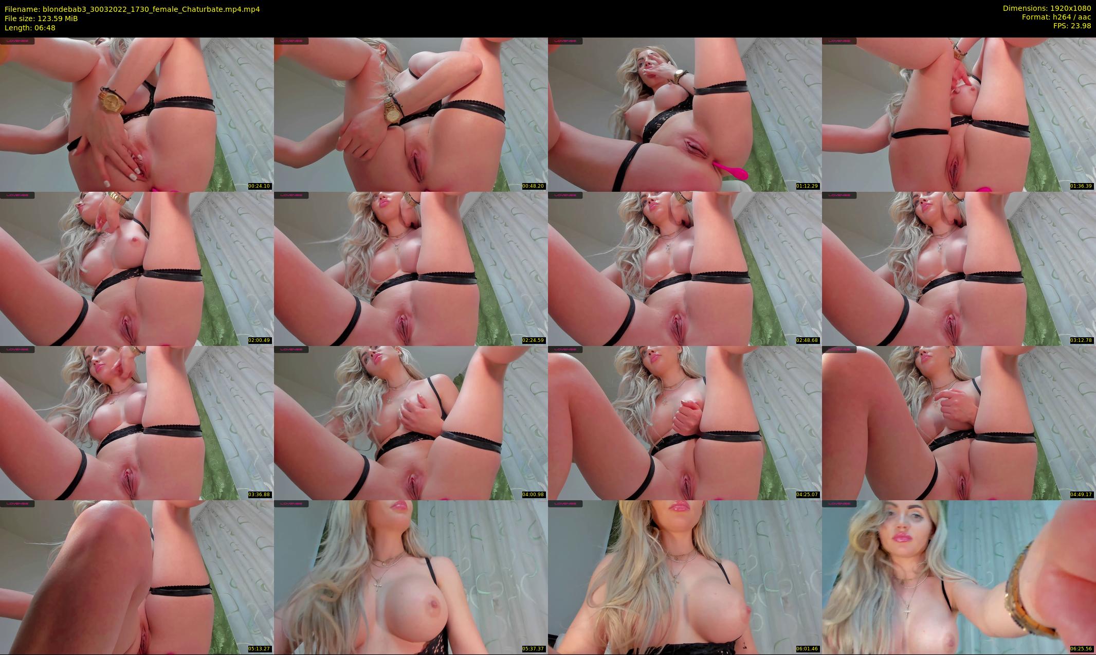 blondebab3 — 7 minute Chaturbate female cam show recording, 1080p, Mar 30, 2022