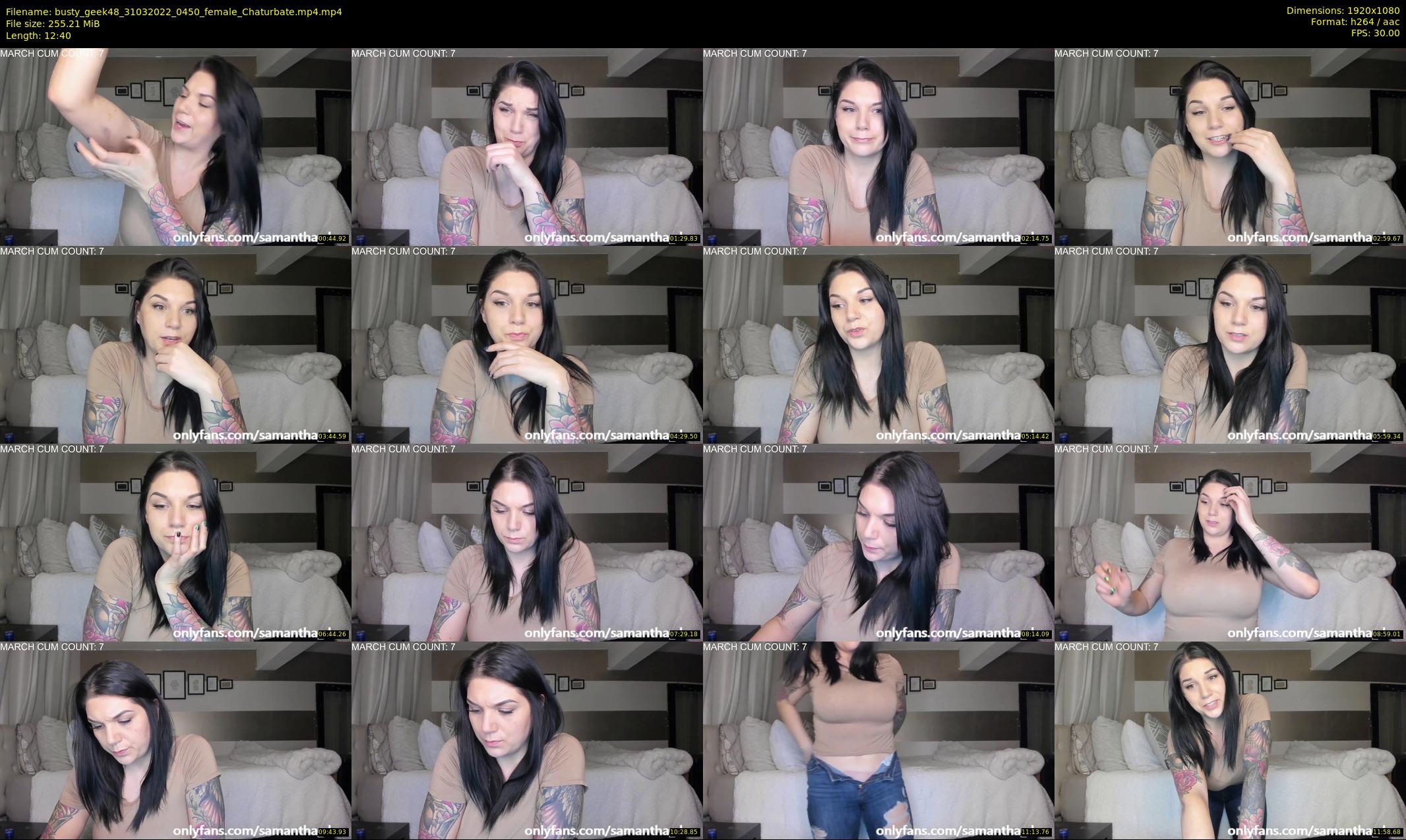 busty_geek48 — 13 minute Chaturbate female cam show recording, 1080p, Mar 31, 2022