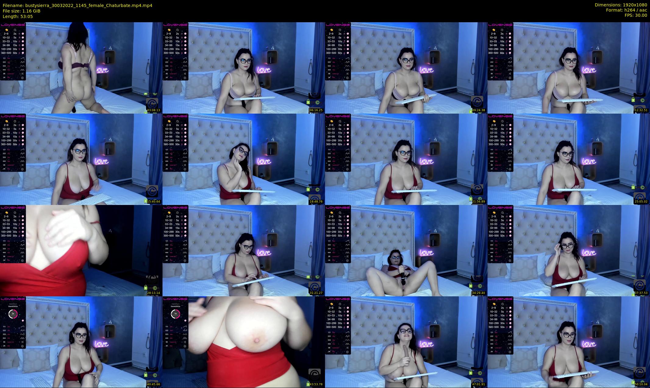 bustysierra — 54 minute Chaturbate female cam show recording, 1080p, Mar 30, 2022
