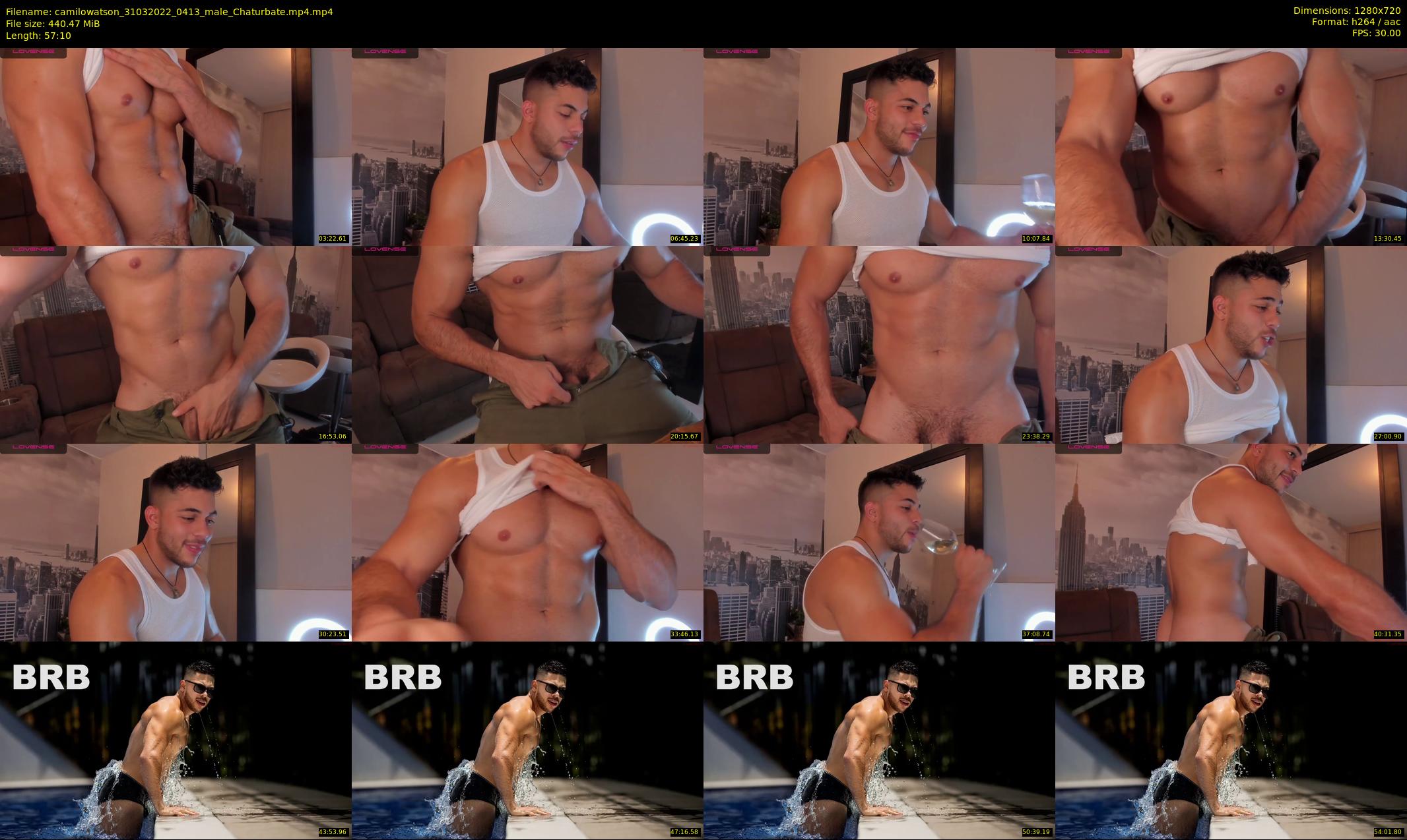 camilowatson — 58 minute Chaturbate male cam show recording, 720p, Mar 31, 2022