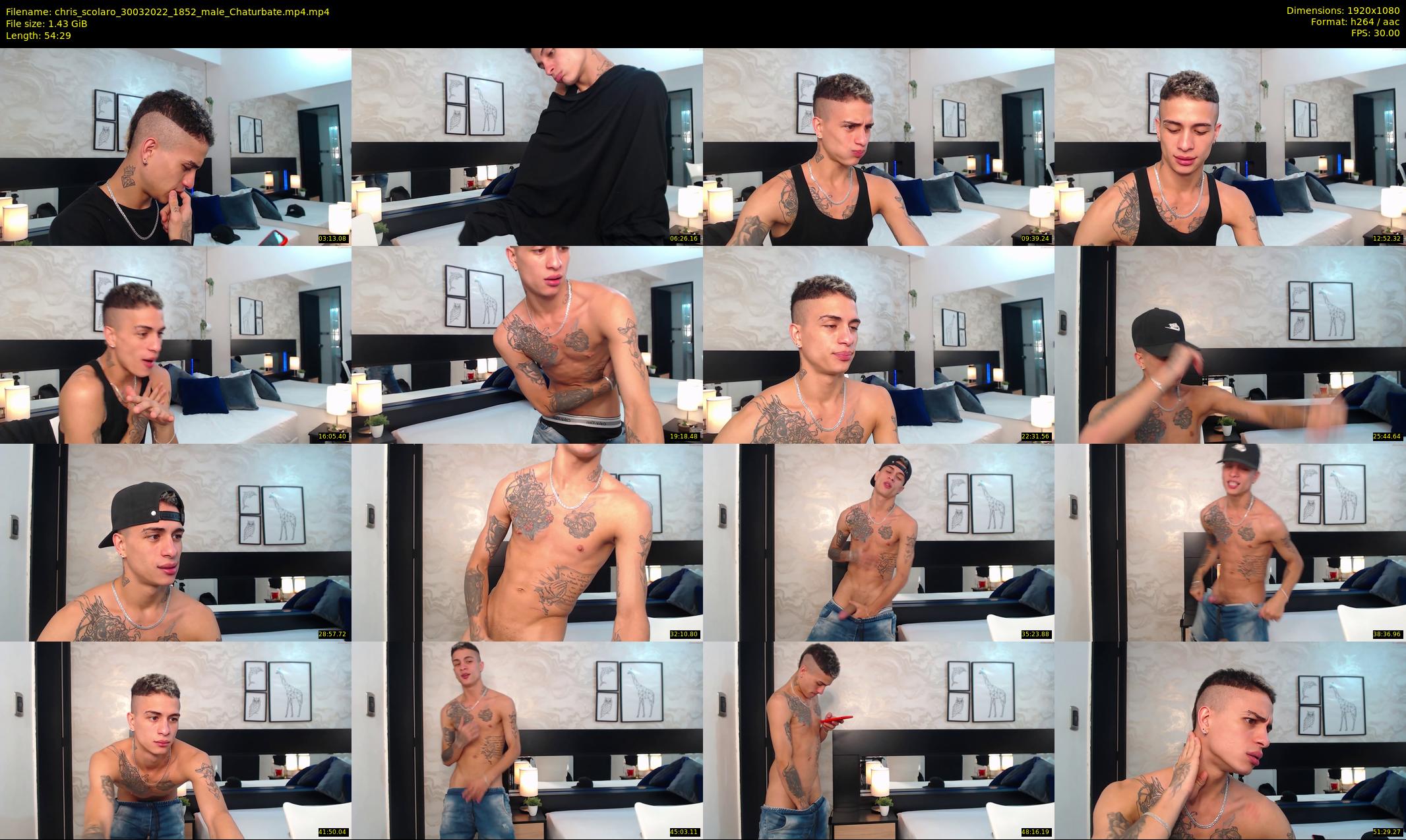 chris_scolaro — 55 minute Chaturbate male cam show recording, 1080p, Mar 30, 2022