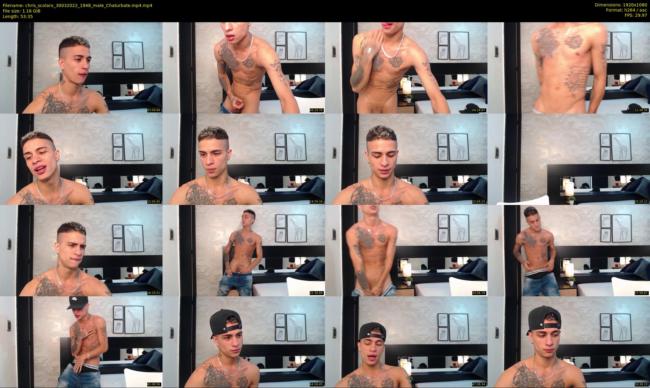 chris_scolaro — 54 minute Chaturbate male cam show recording, 1080p, Mar 30, 2022