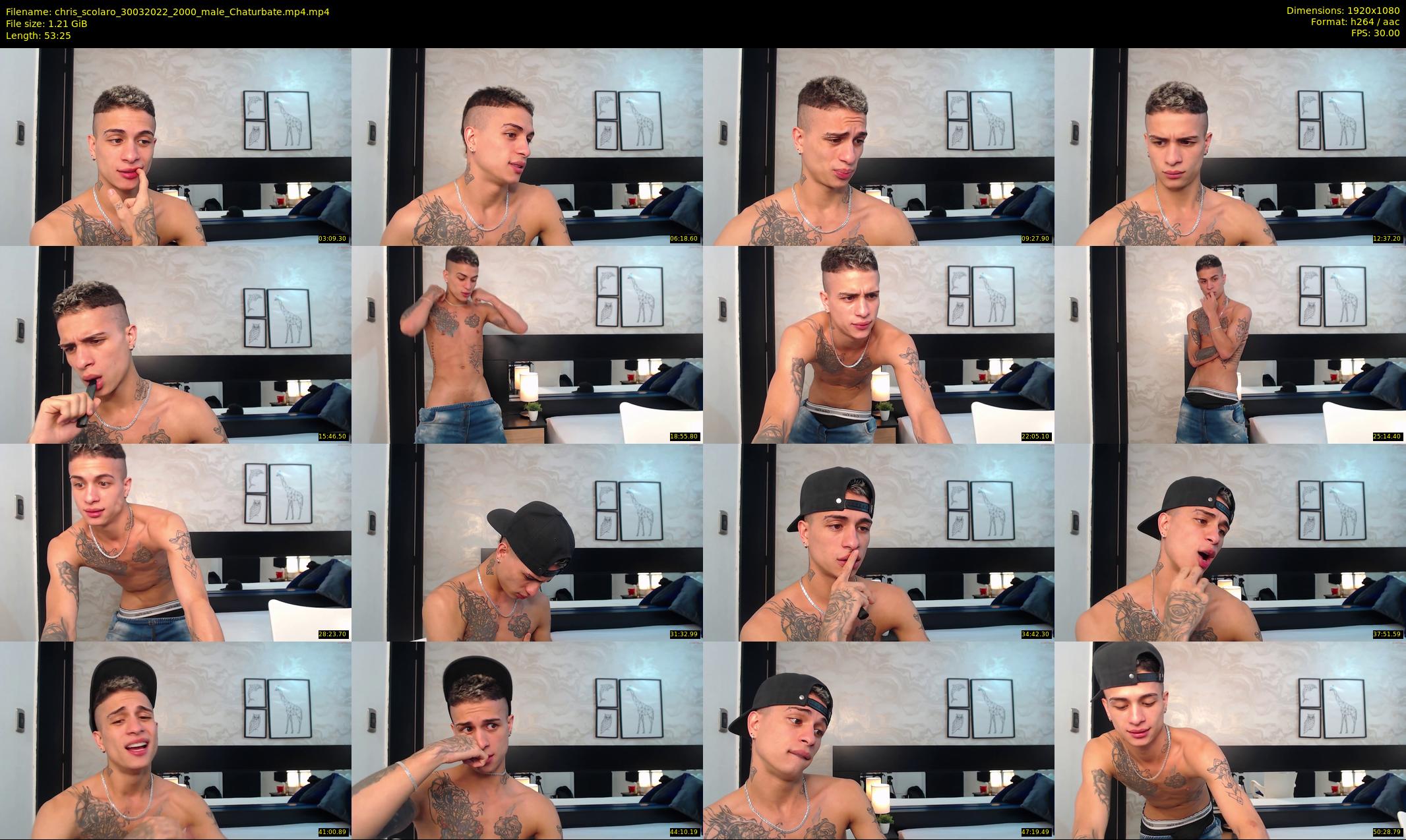 chris_scolaro — 54 minute Chaturbate male cam show recording, 1080p, Mar 30, 2022
