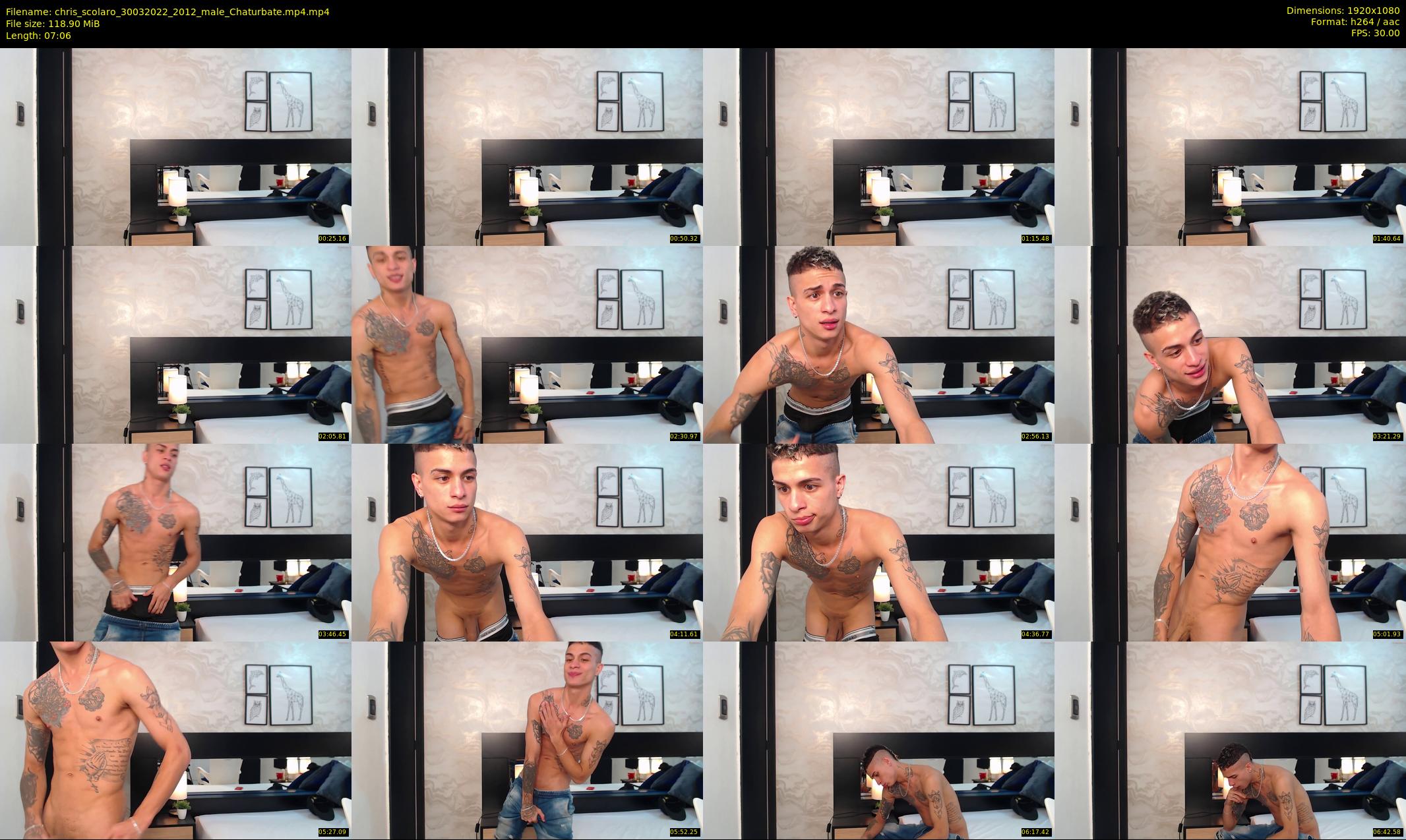 chris_scolaro — 8 minute Chaturbate male cam show recording, 1080p, Mar 30, 2022