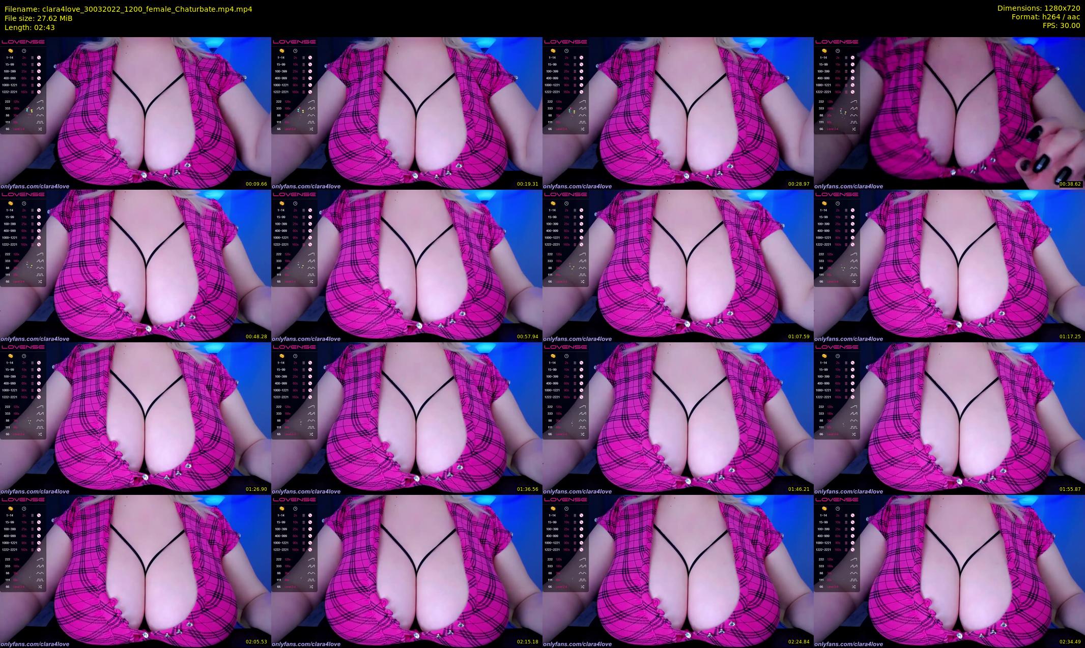 clara4love — 3 minute Chaturbate female cam show recording, 720p, Mar 30, 2022