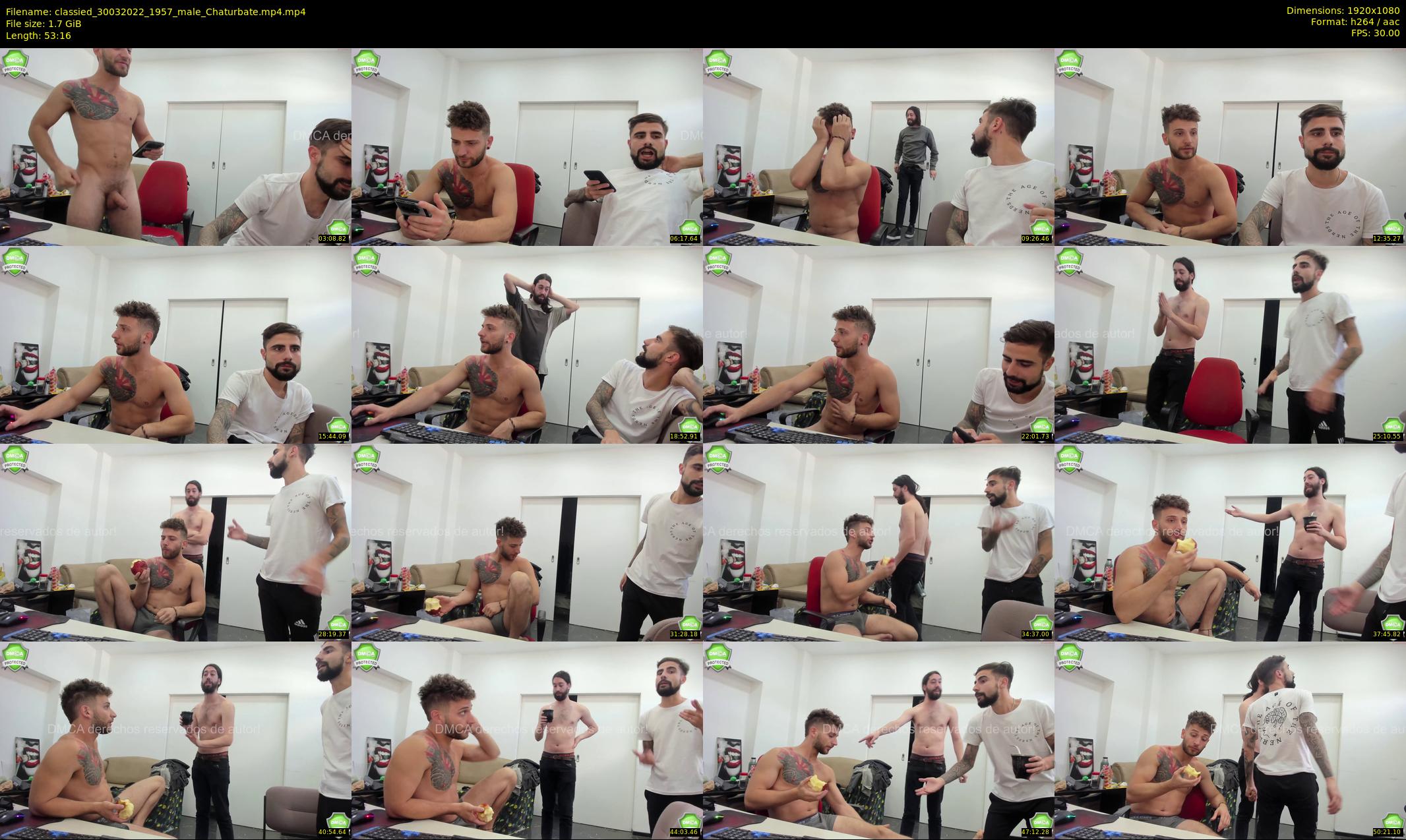 classied — 54 minute Chaturbate male cam show recording, 1080p, Mar 30, 2022