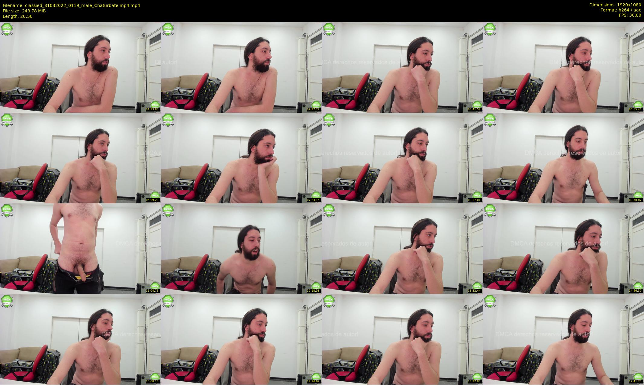 classied — 21 minute Chaturbate male cam show recording, 1080p, Mar 31, 2022