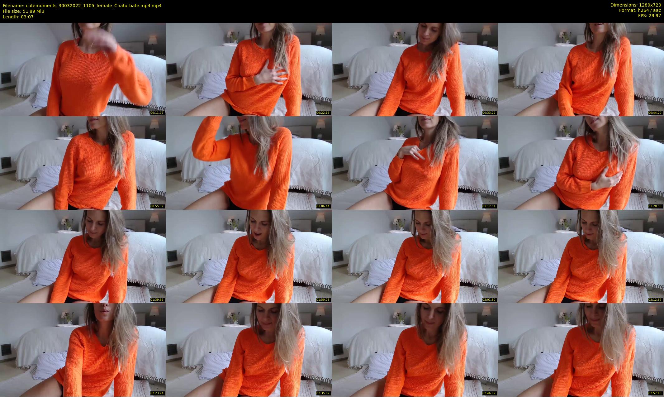 cutemoments — 4 minute Chaturbate female cam show recording, 720p, Mar 30, 2022