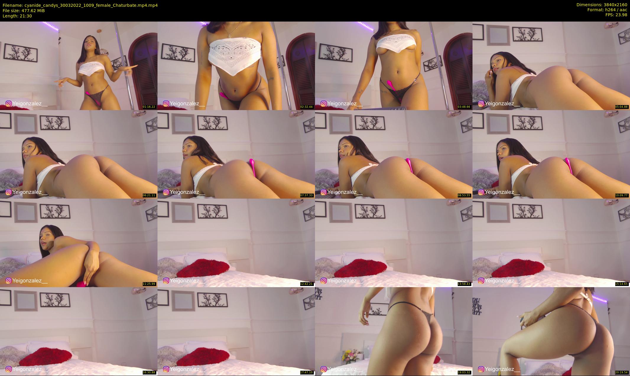 cyanide_candys — 22 minute Chaturbate female cam show recording, 4K, Mar 30, 2022
