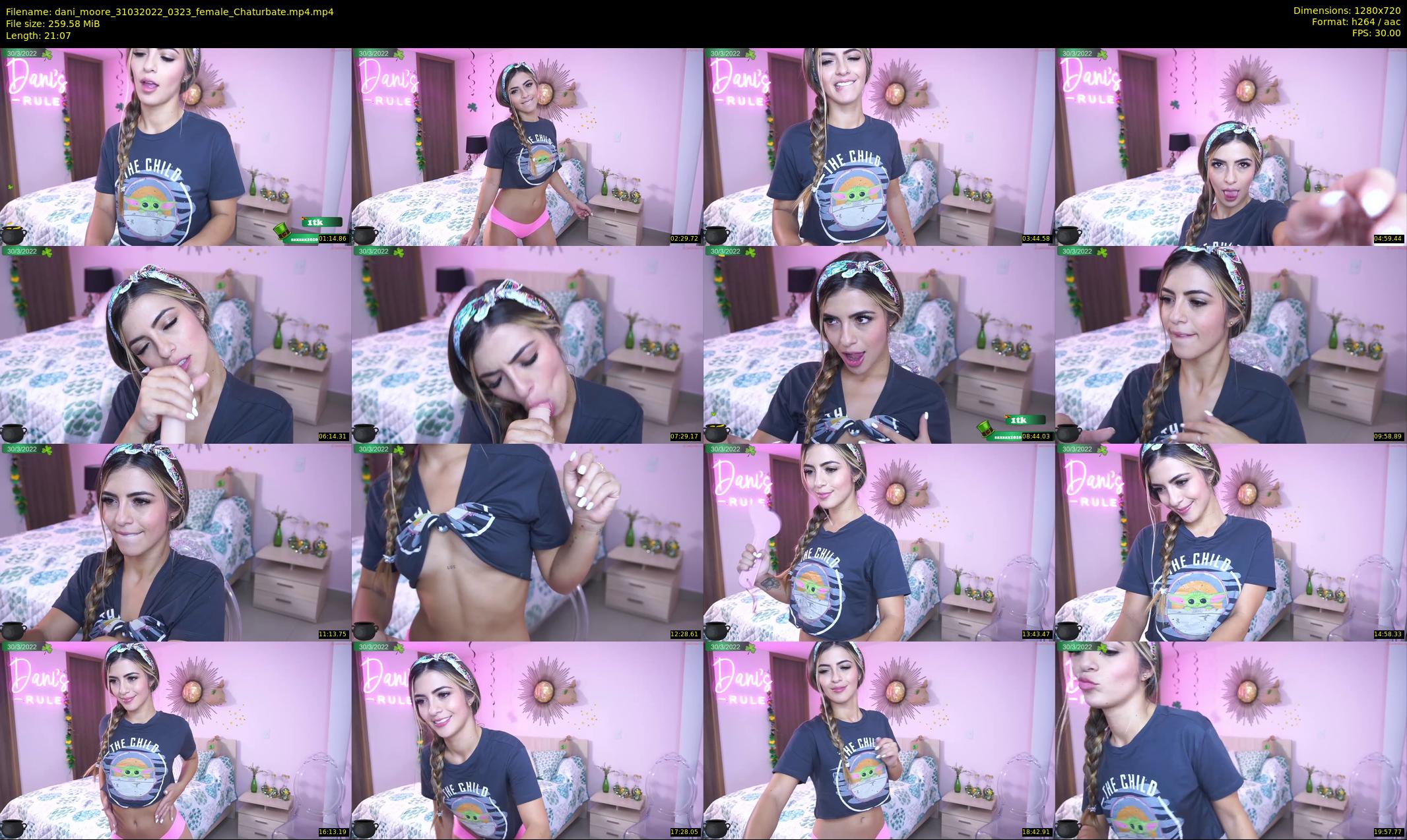 dani_moore — 22 minute Chaturbate female cam show recording, 720p, Mar 31, 2022